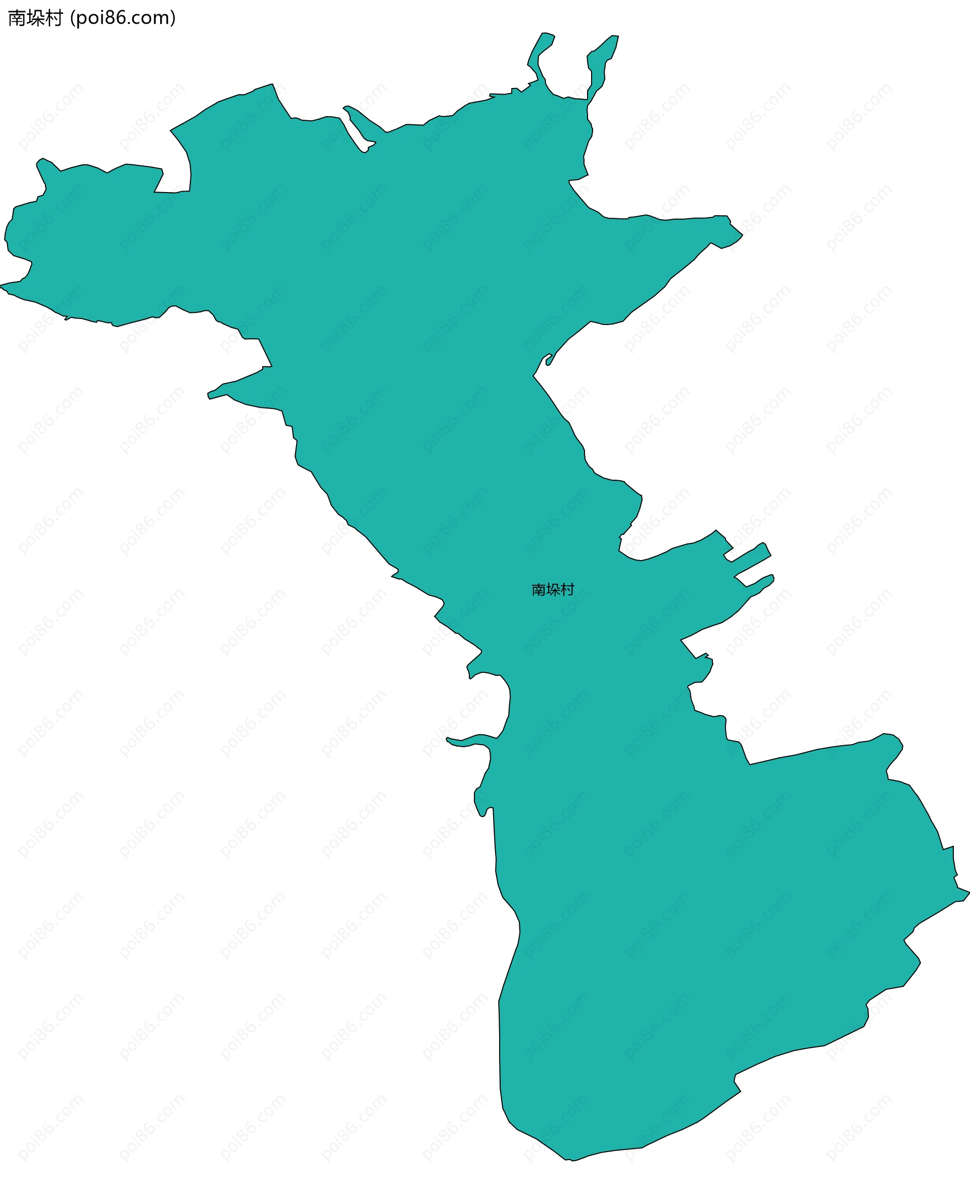 南垛村边界地图