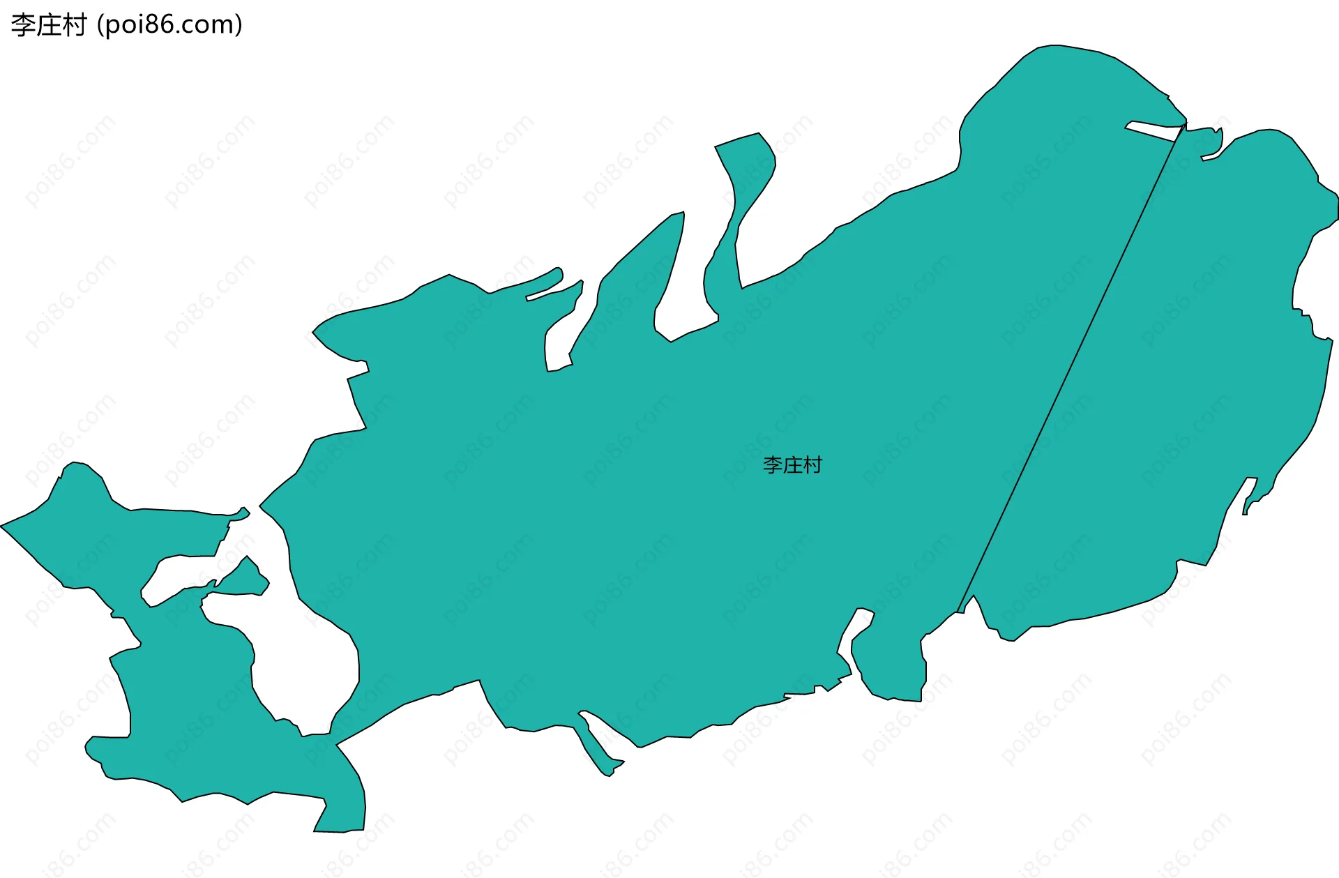 李庄村边界地图