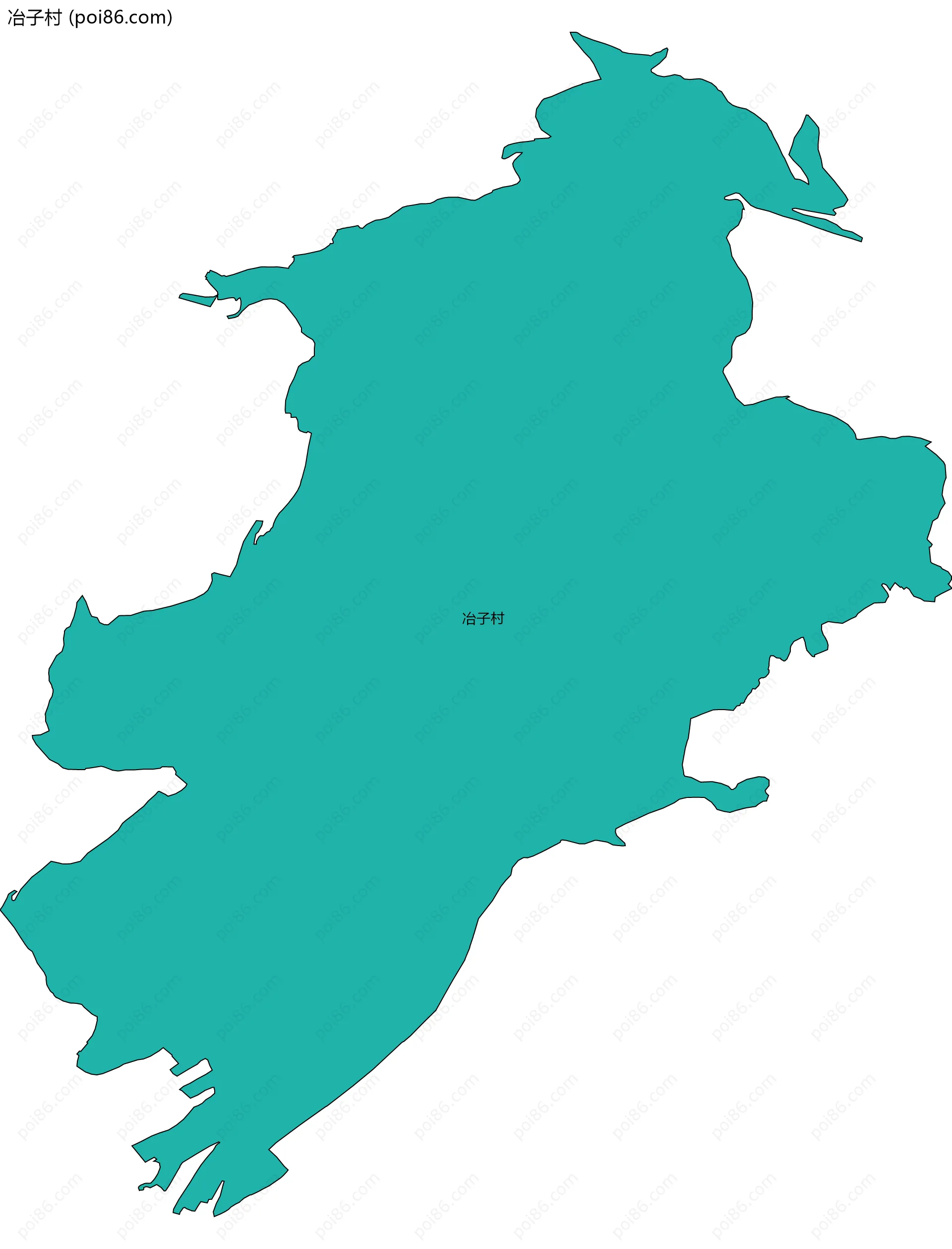 冶子村边界地图