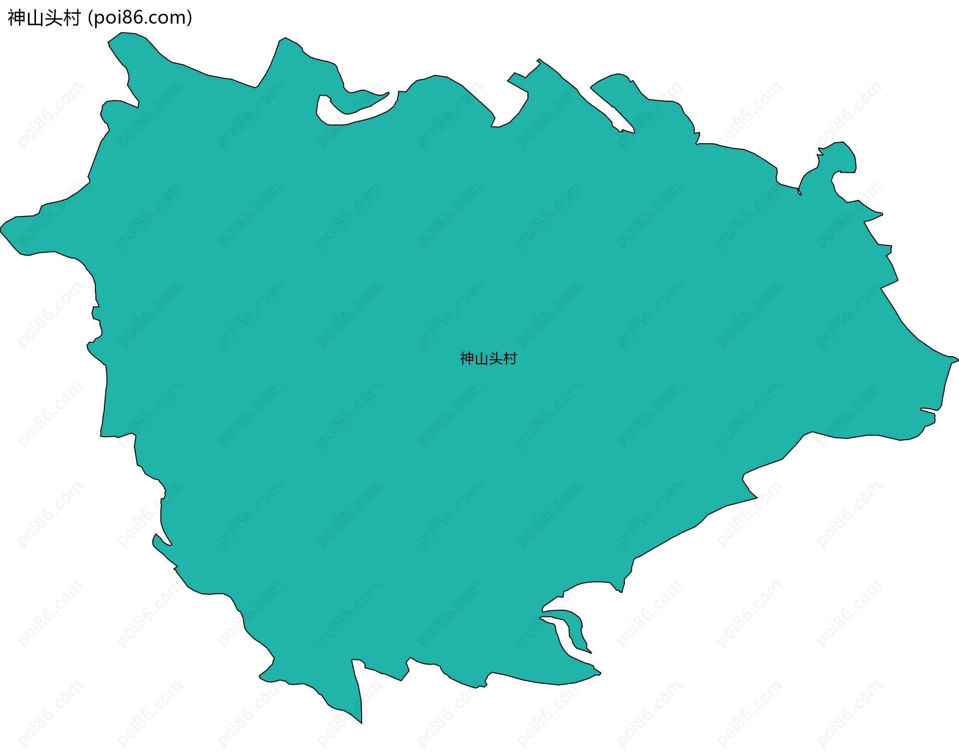 神山头村边界地图
