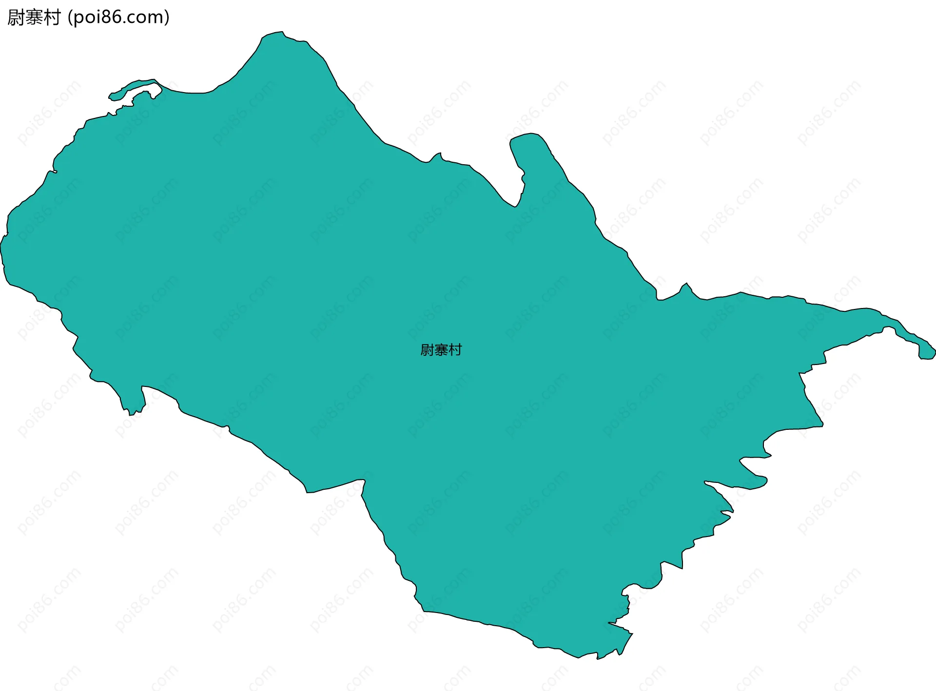 尉寨村边界地图