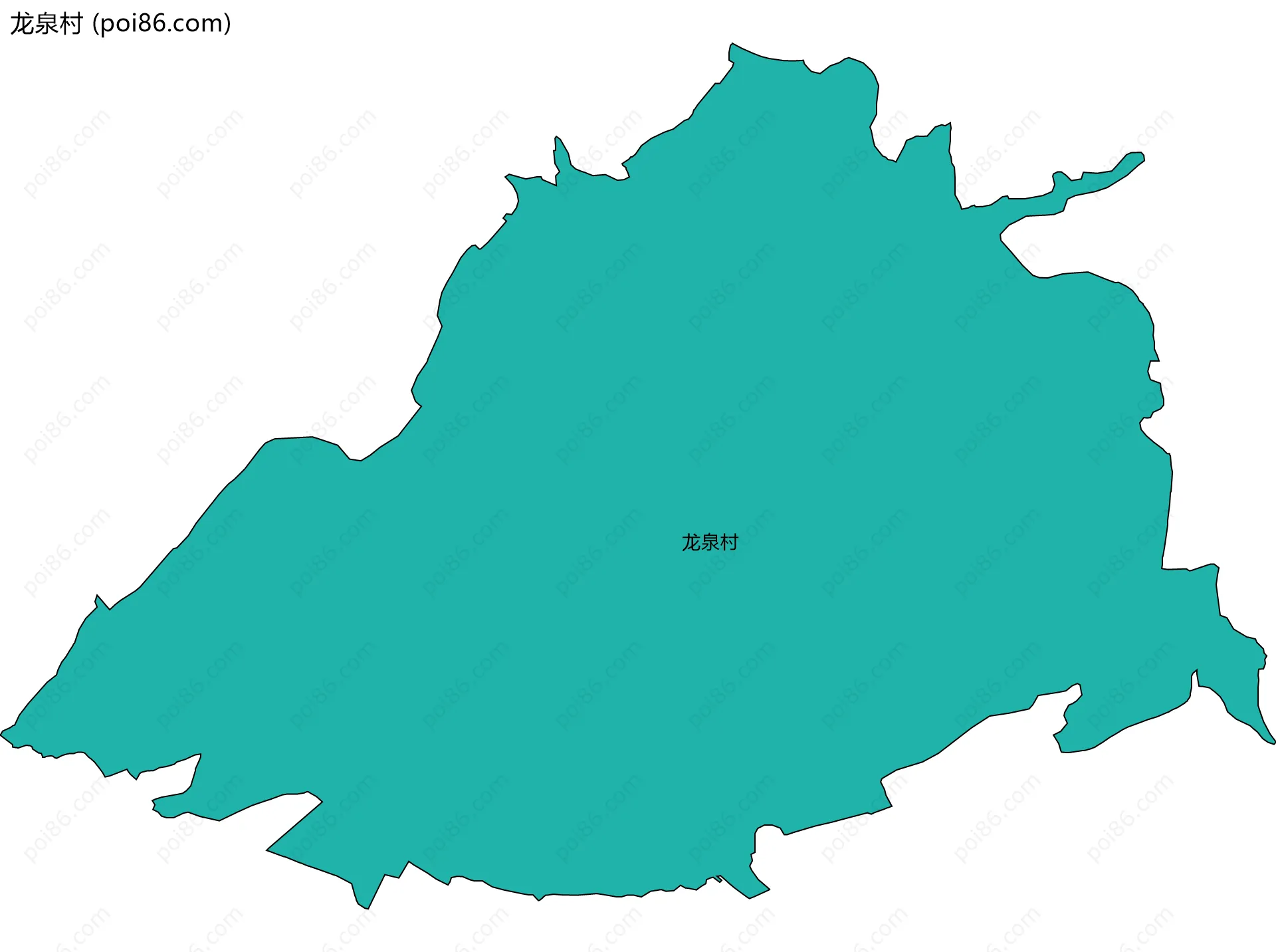 龙泉村边界地图