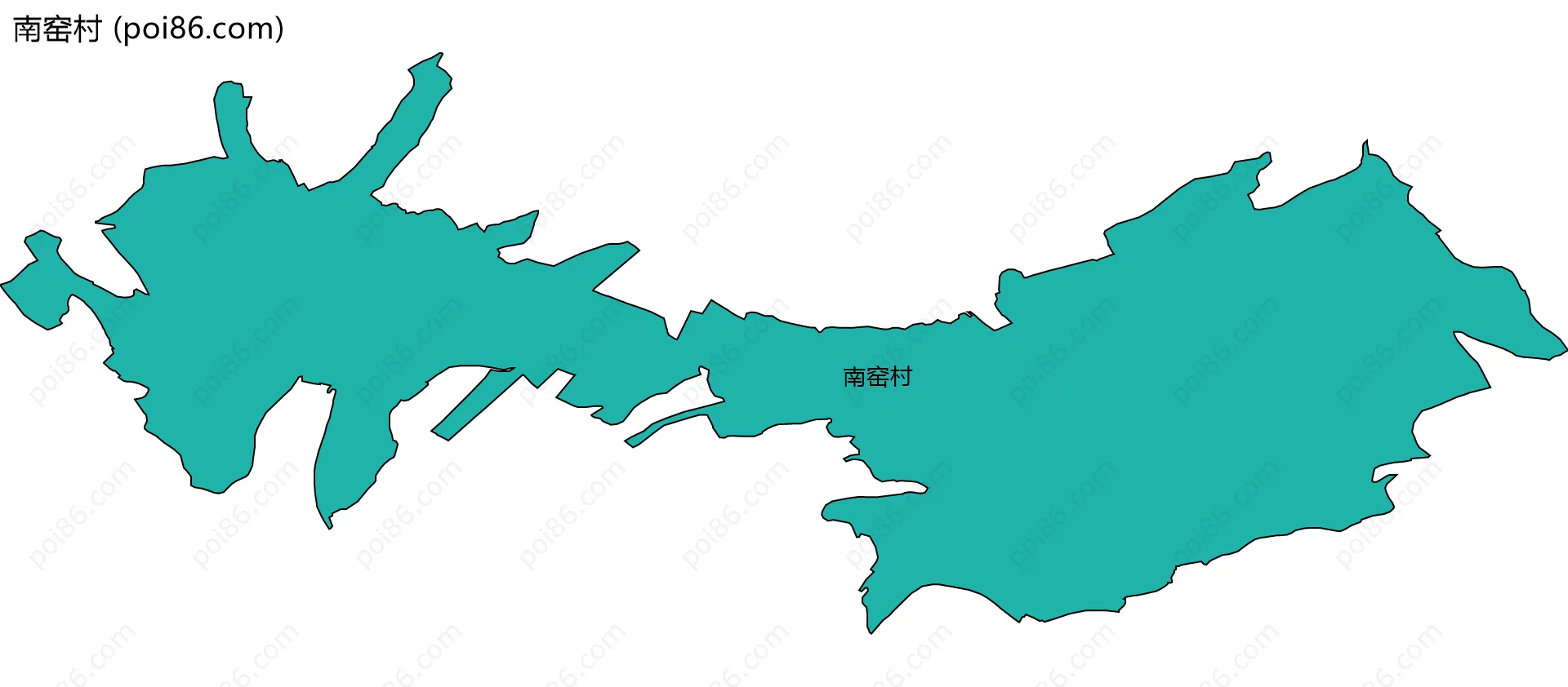 南窑村边界地图