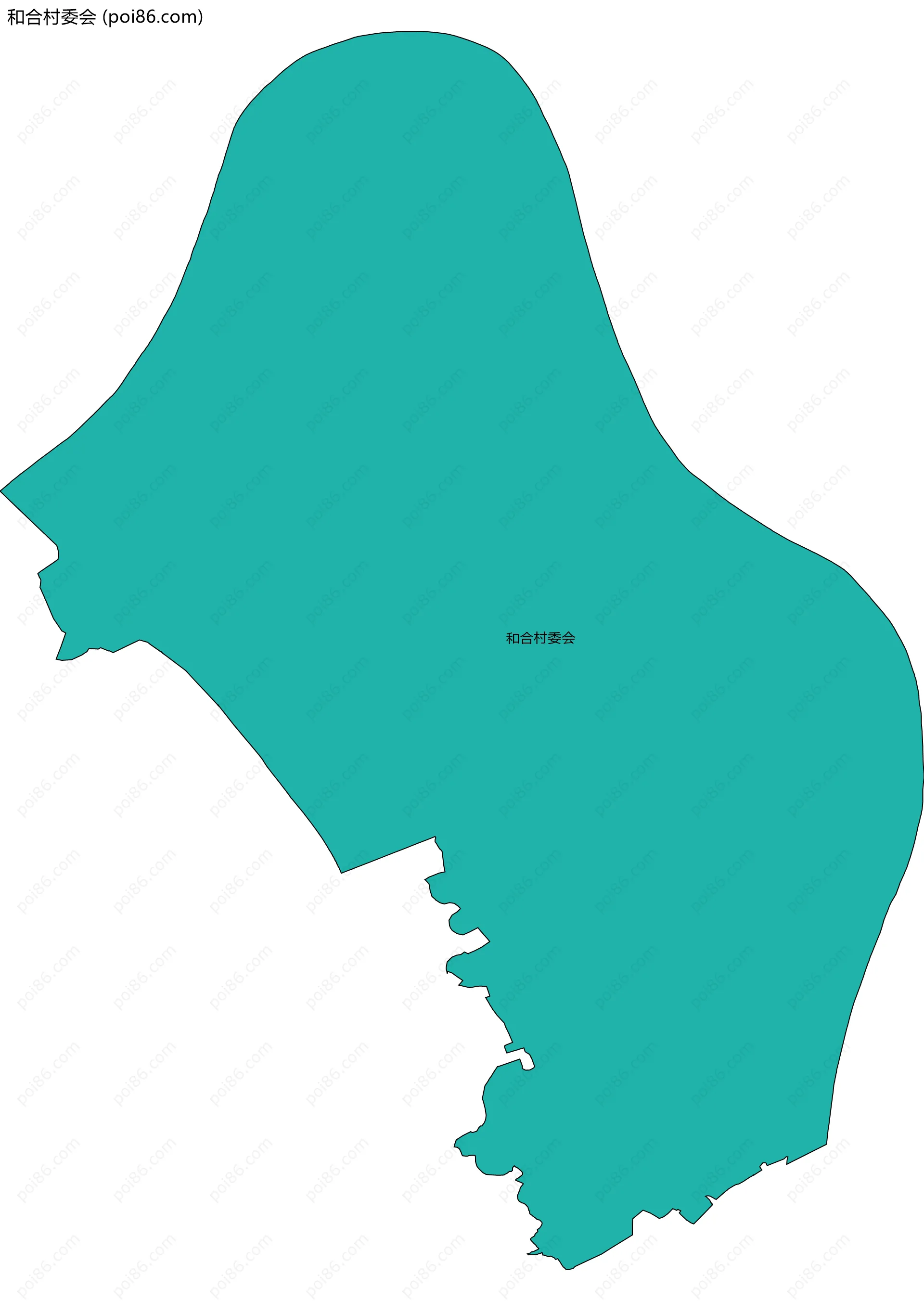 和合村委会边界地图