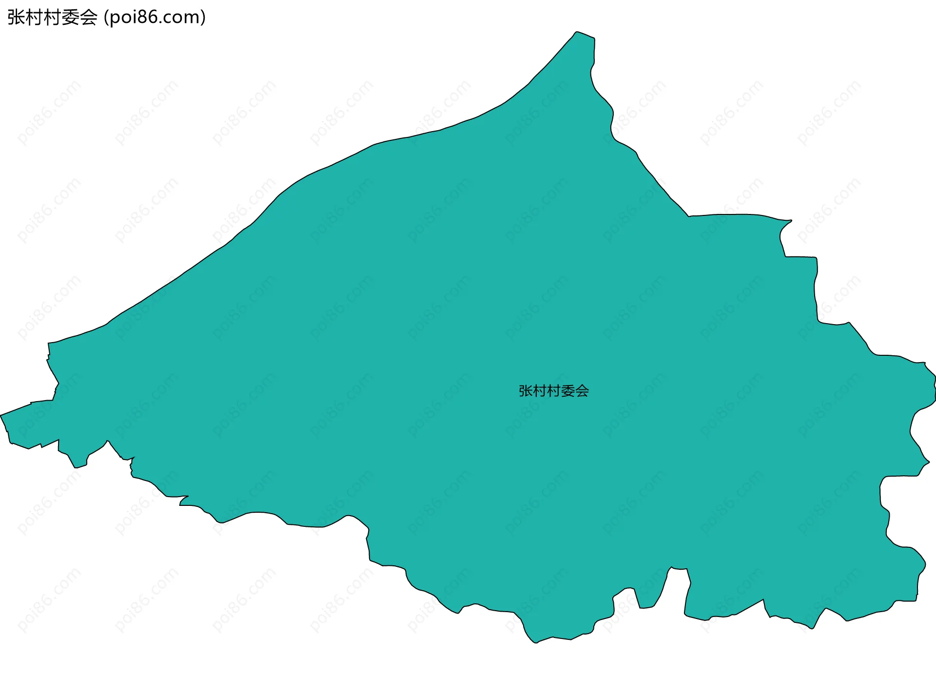 张村村委会边界地图