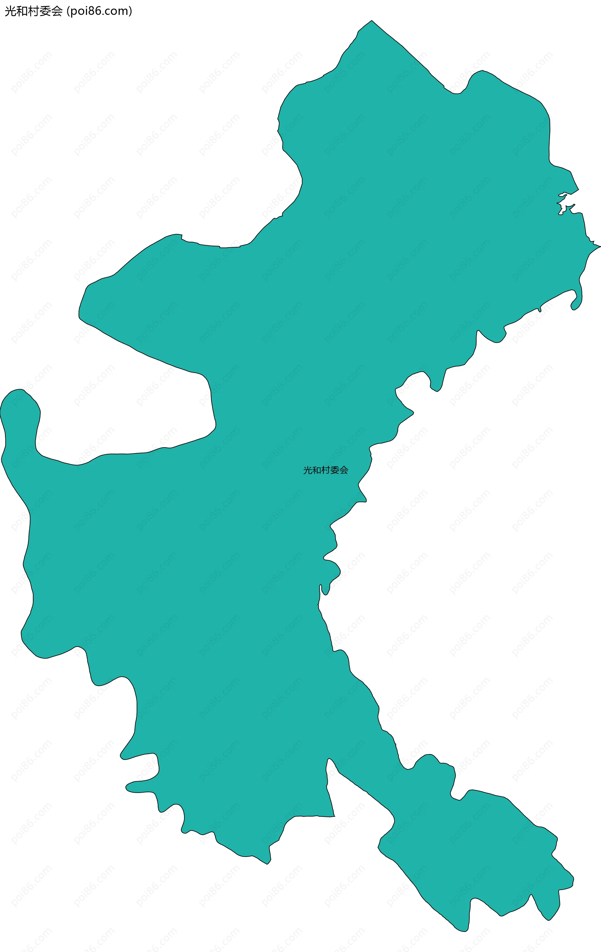 光和村委会边界地图