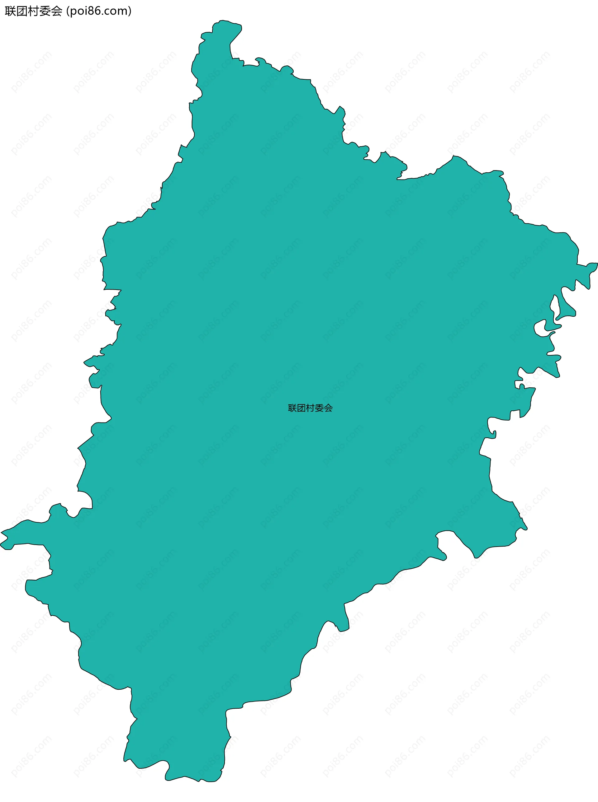 联团村委会边界地图