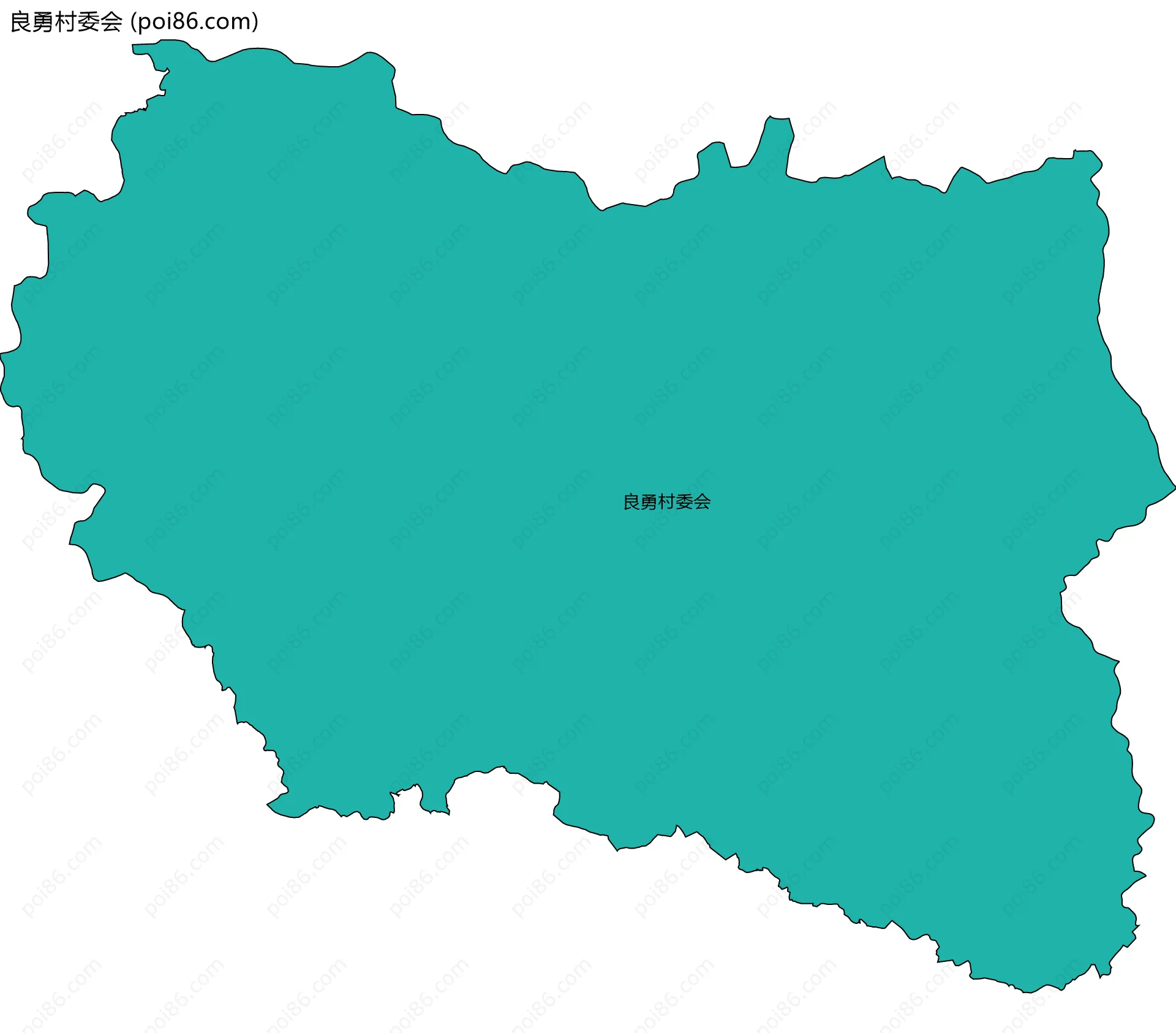 良勇村委会边界地图