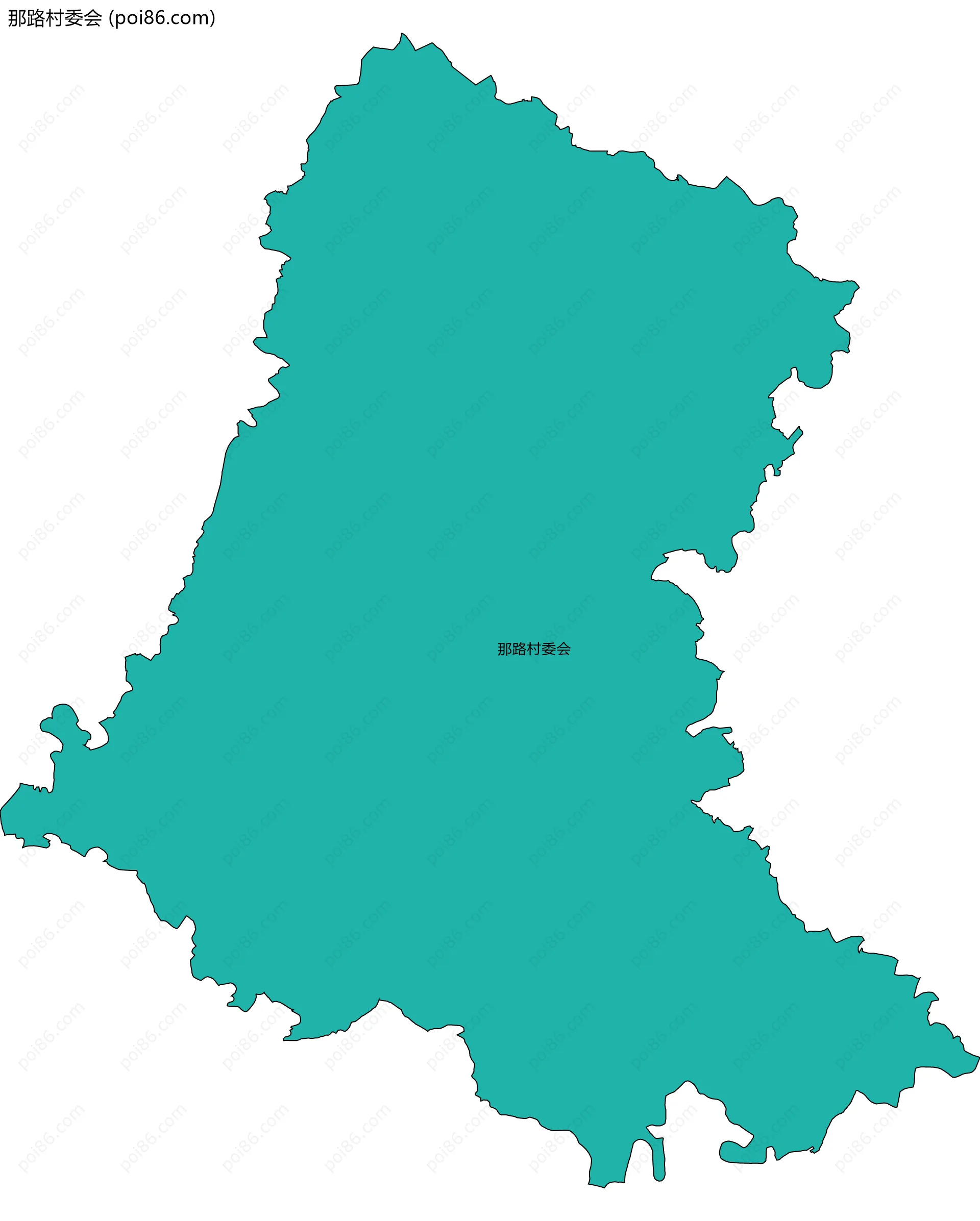那路村委会边界地图