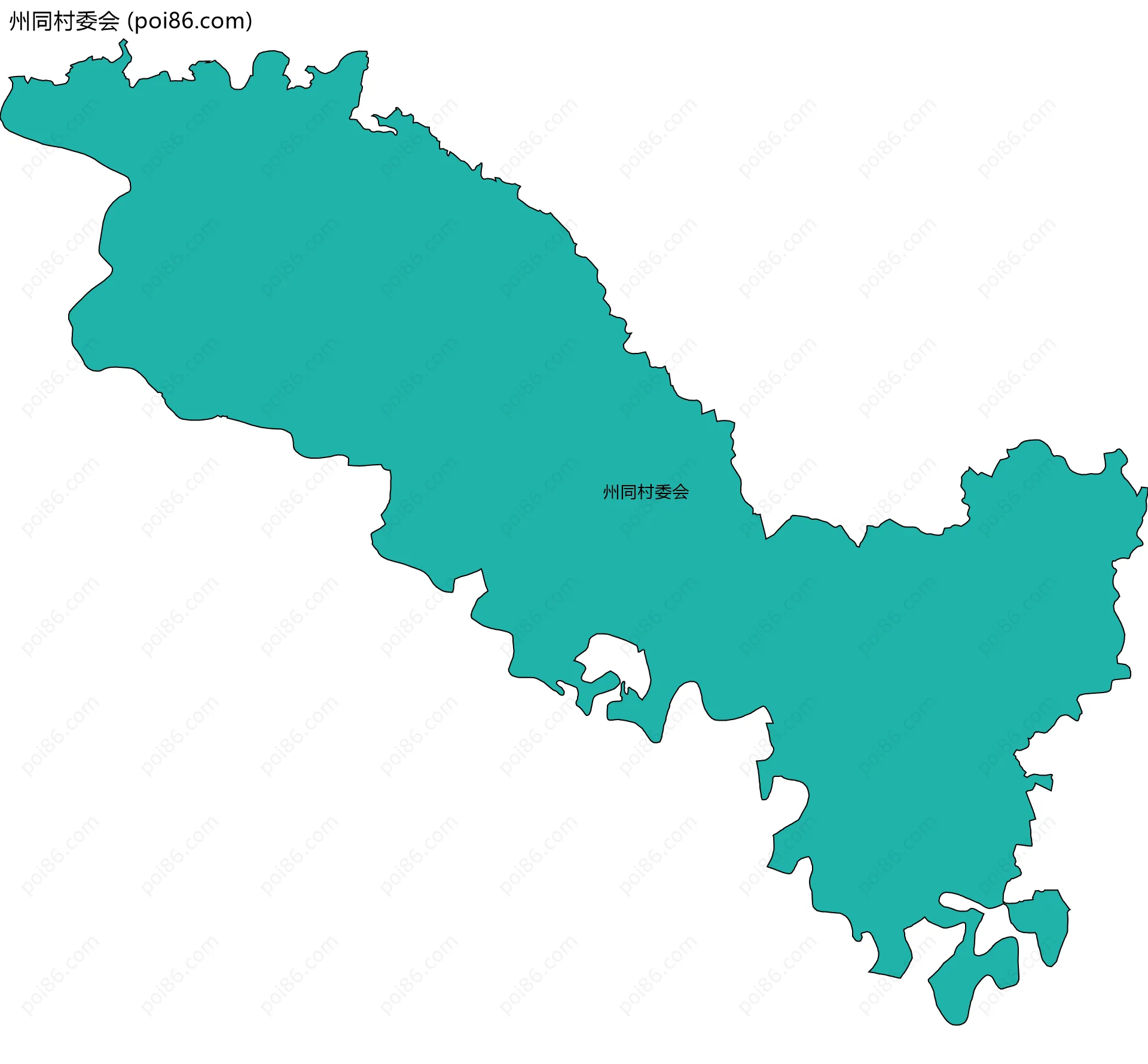 州同村委会边界地图