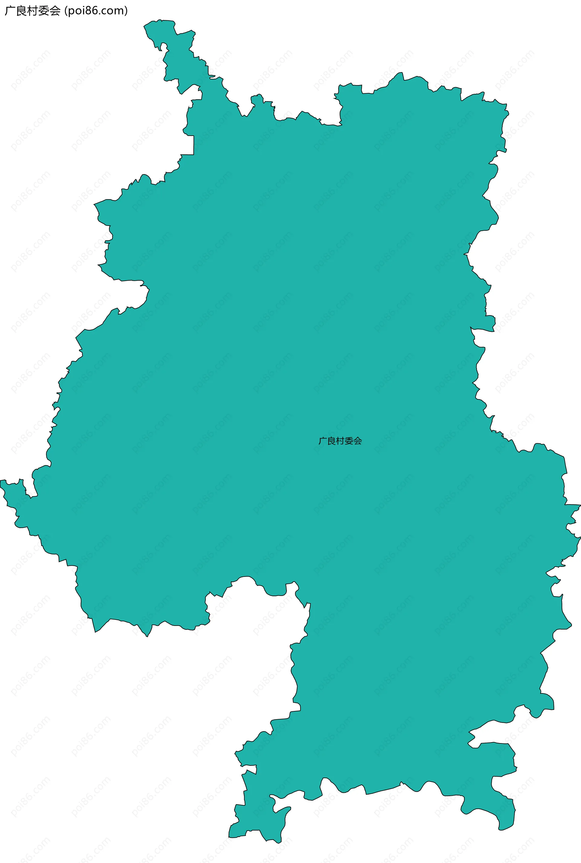 广良村委会边界地图