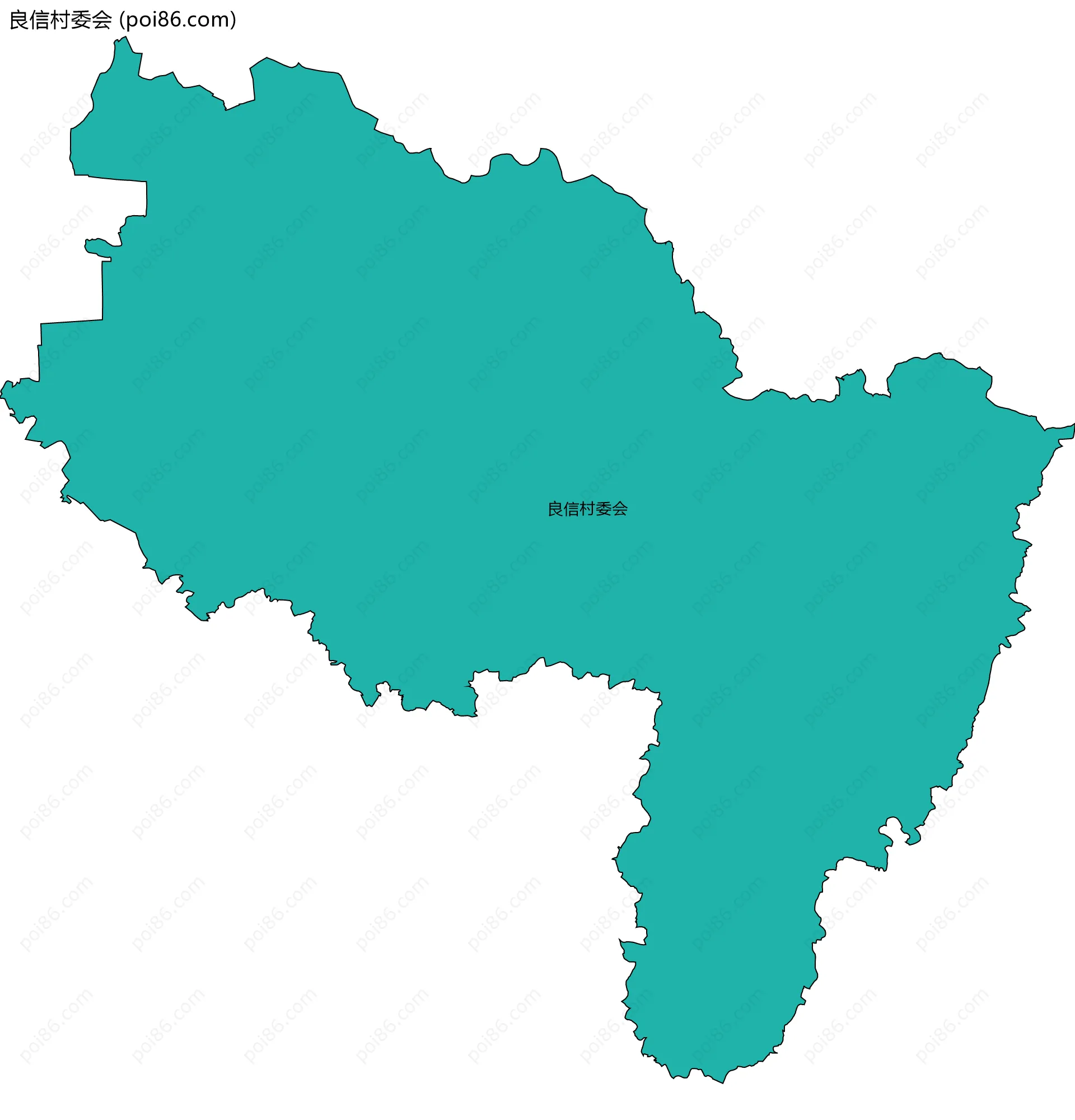 良信村委会边界地图