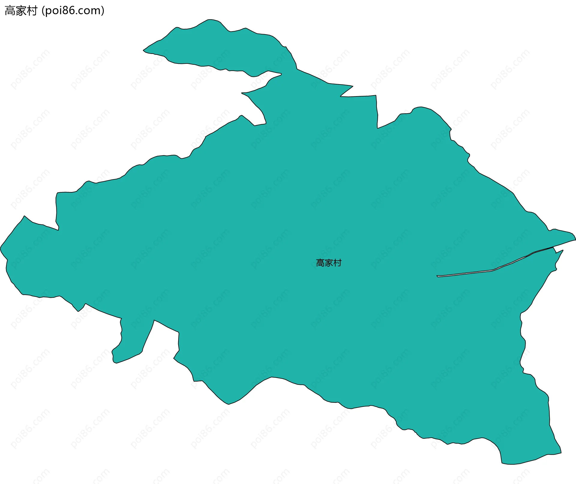高家村边界地图