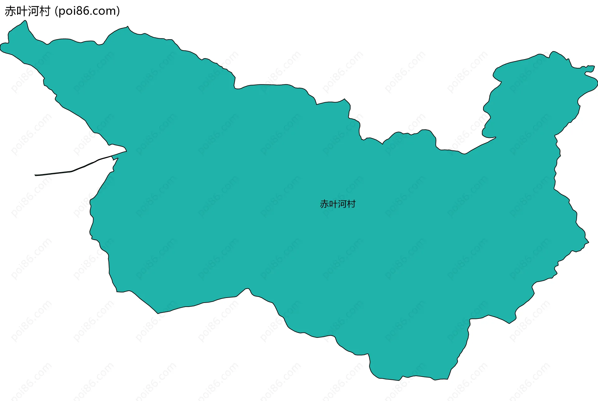 赤叶河村边界地图