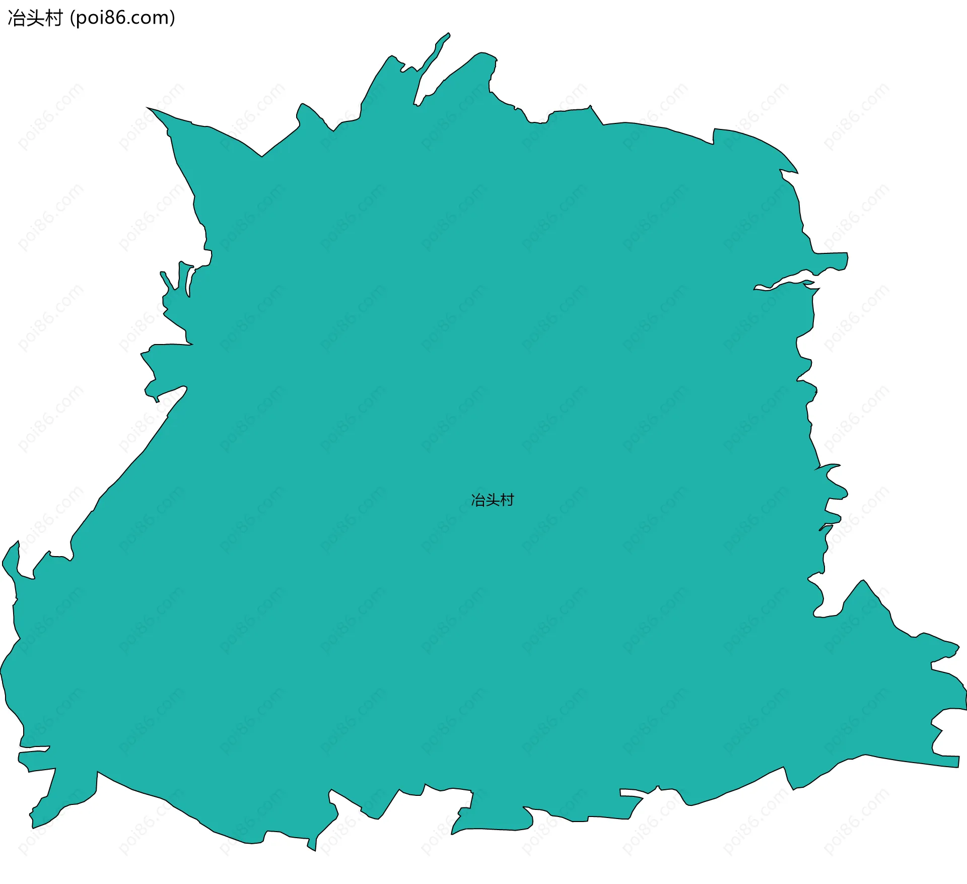 冶头村边界地图