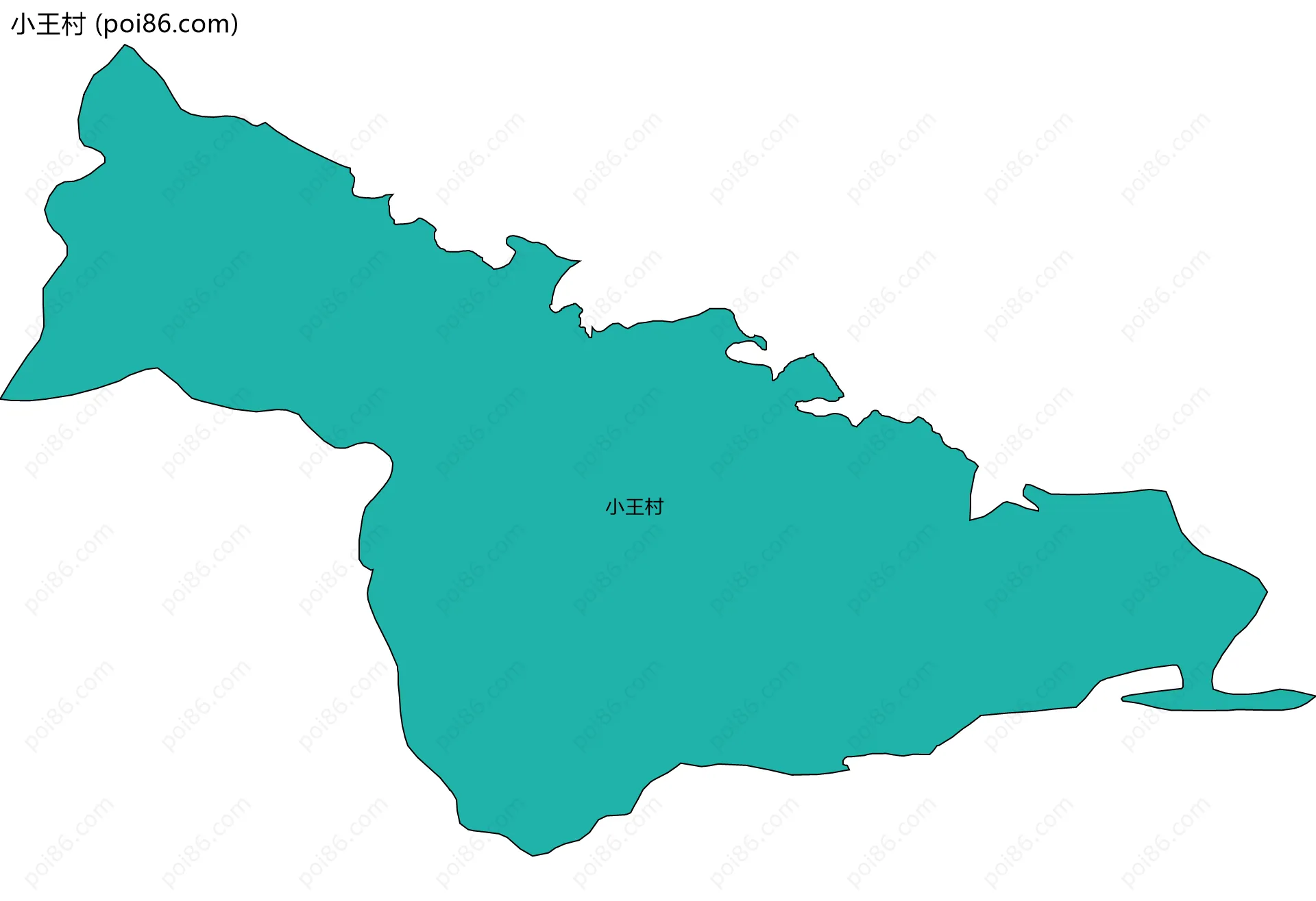 小王村边界地图