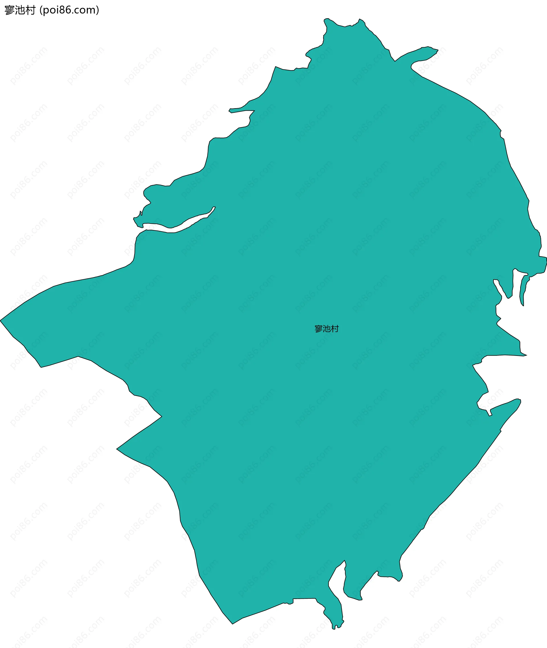 寥池村边界地图