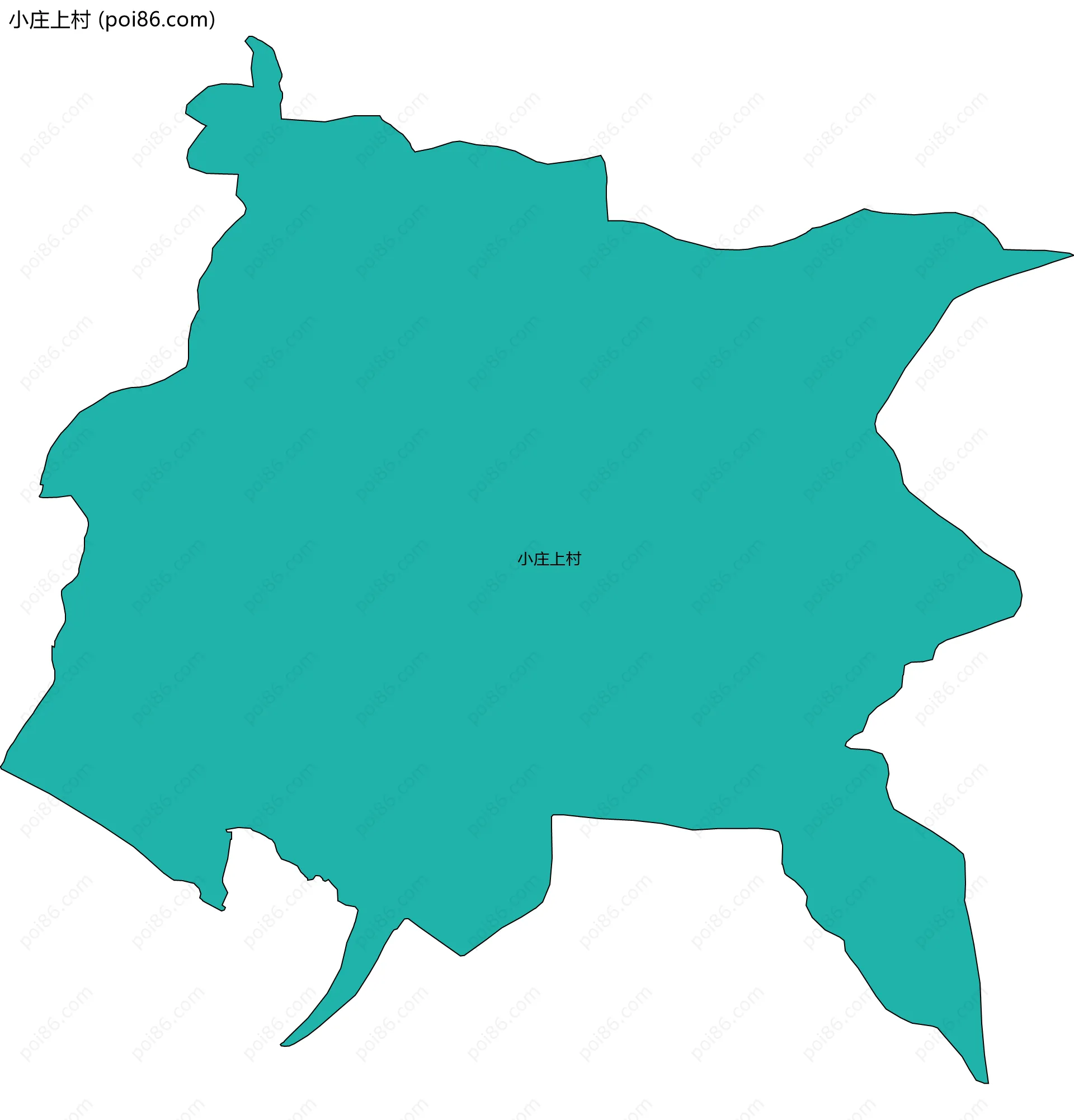 小庄上村边界地图