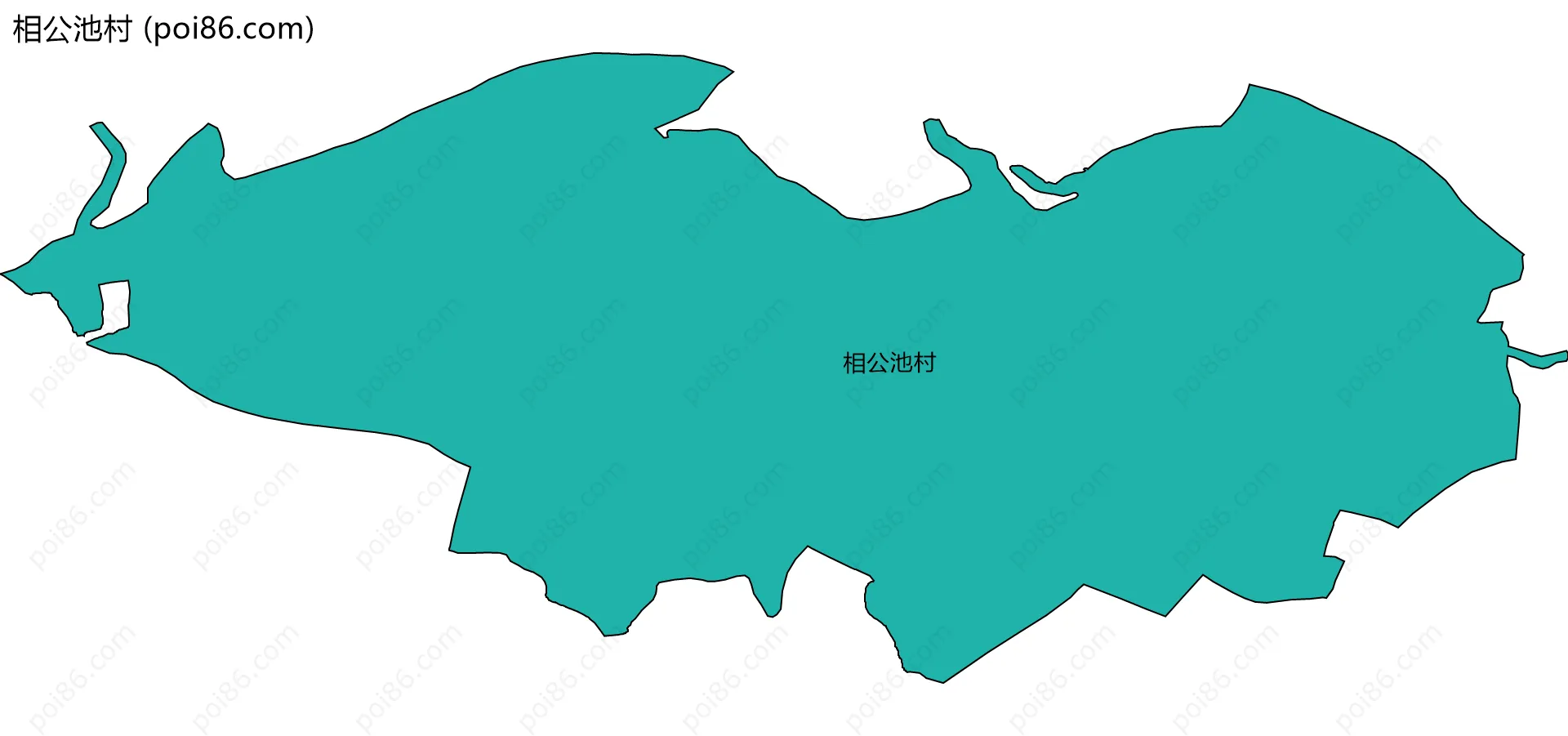 相公池村边界地图