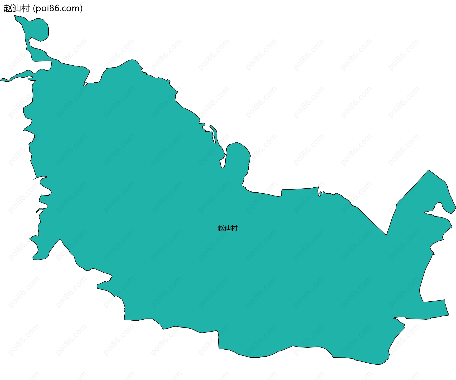 赵辿村边界地图