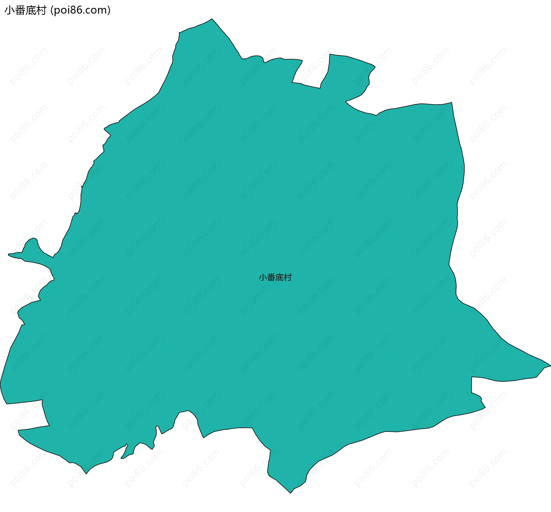 小番底村边界地图