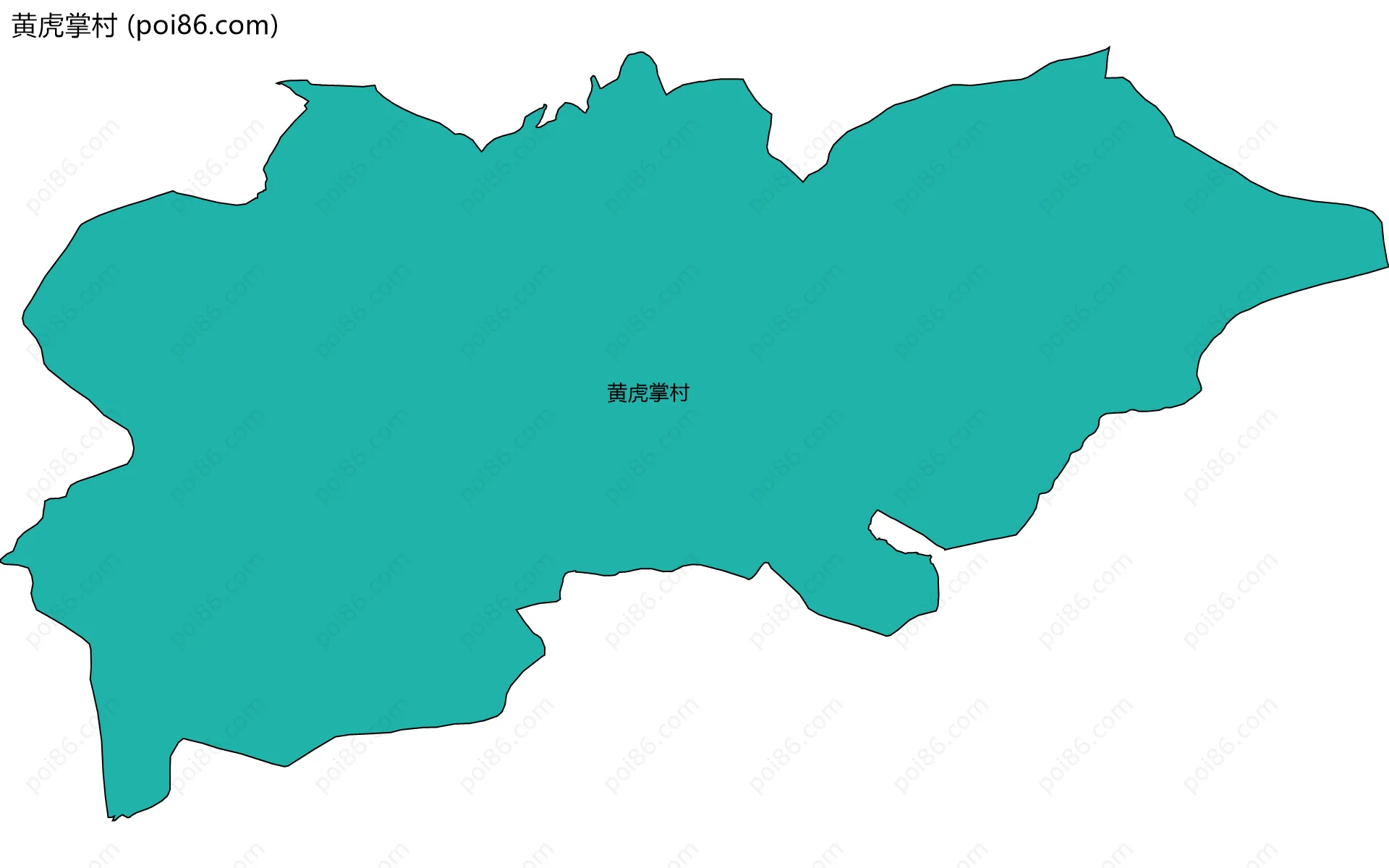 黄虎掌村边界地图