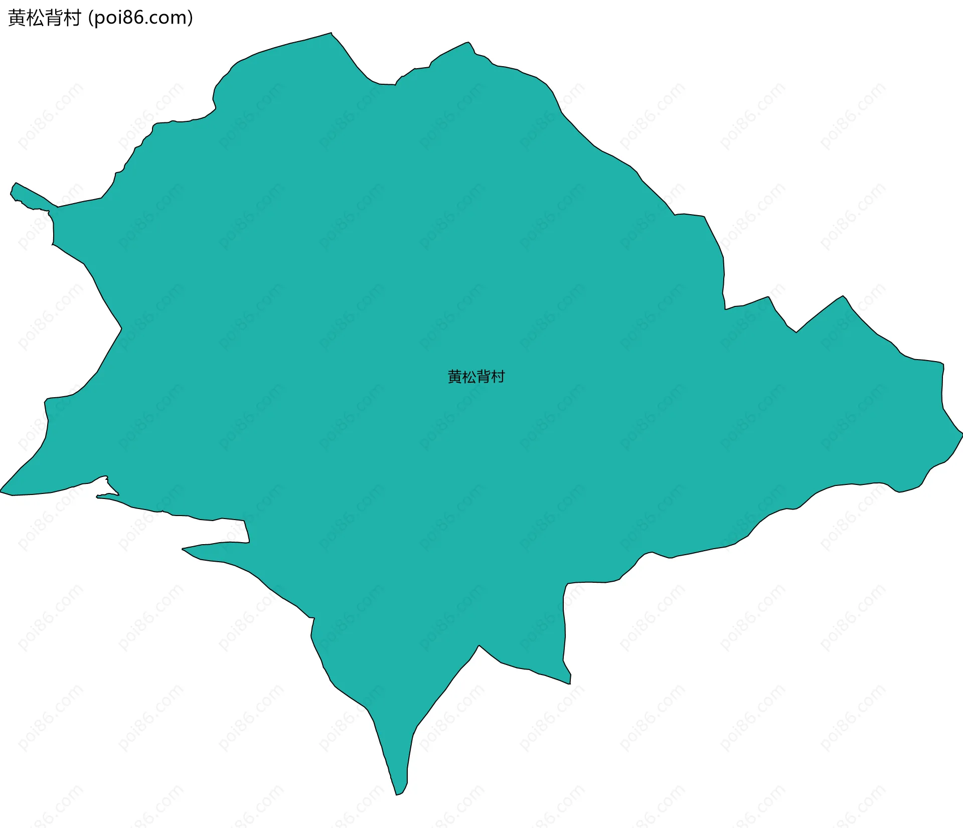 黄松背村边界地图