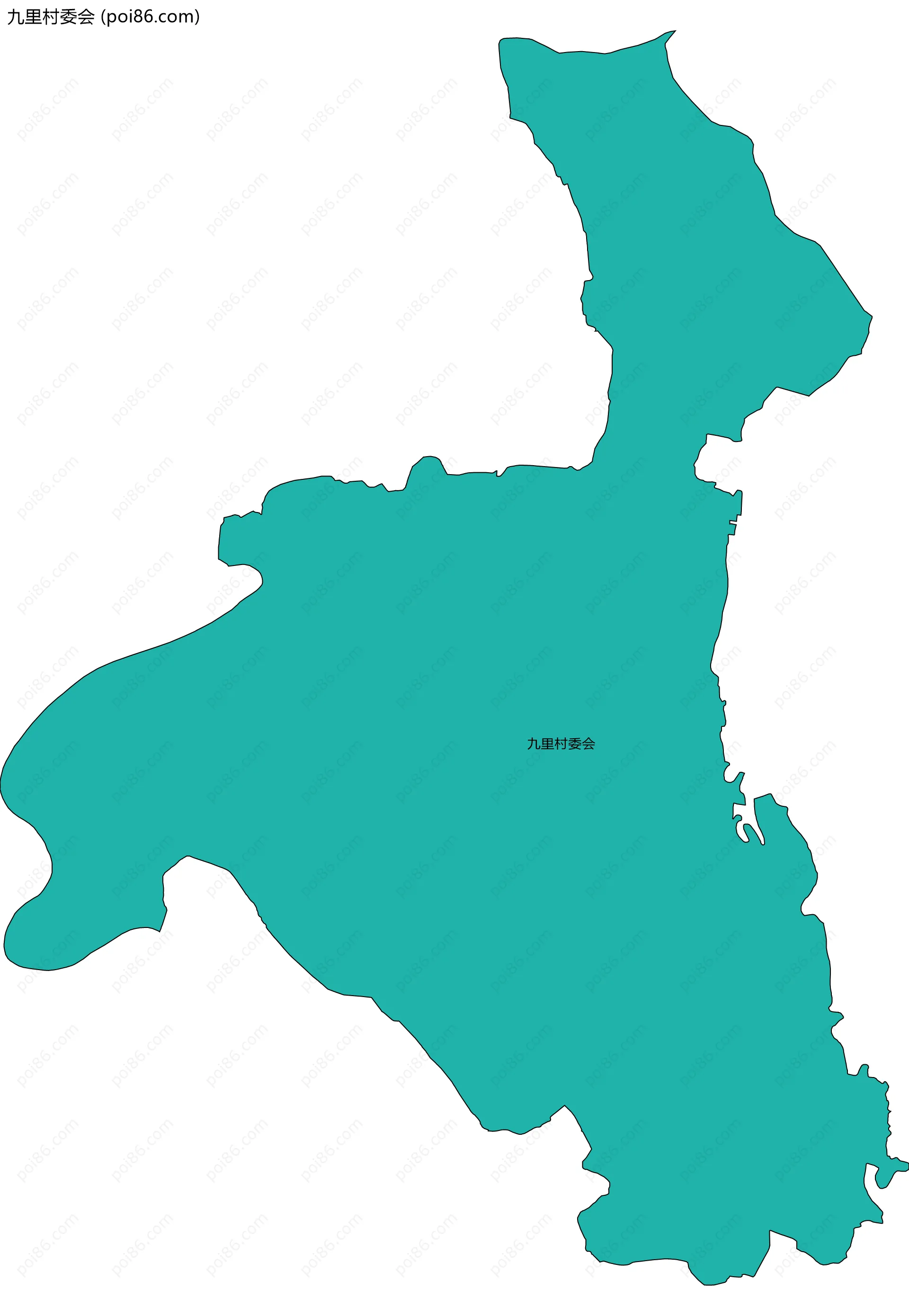 九里村委会边界地图