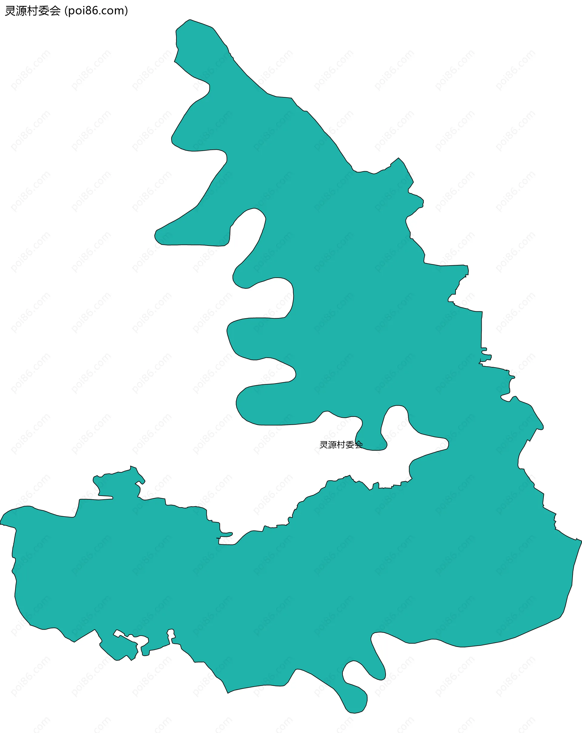 灵源村委会边界地图