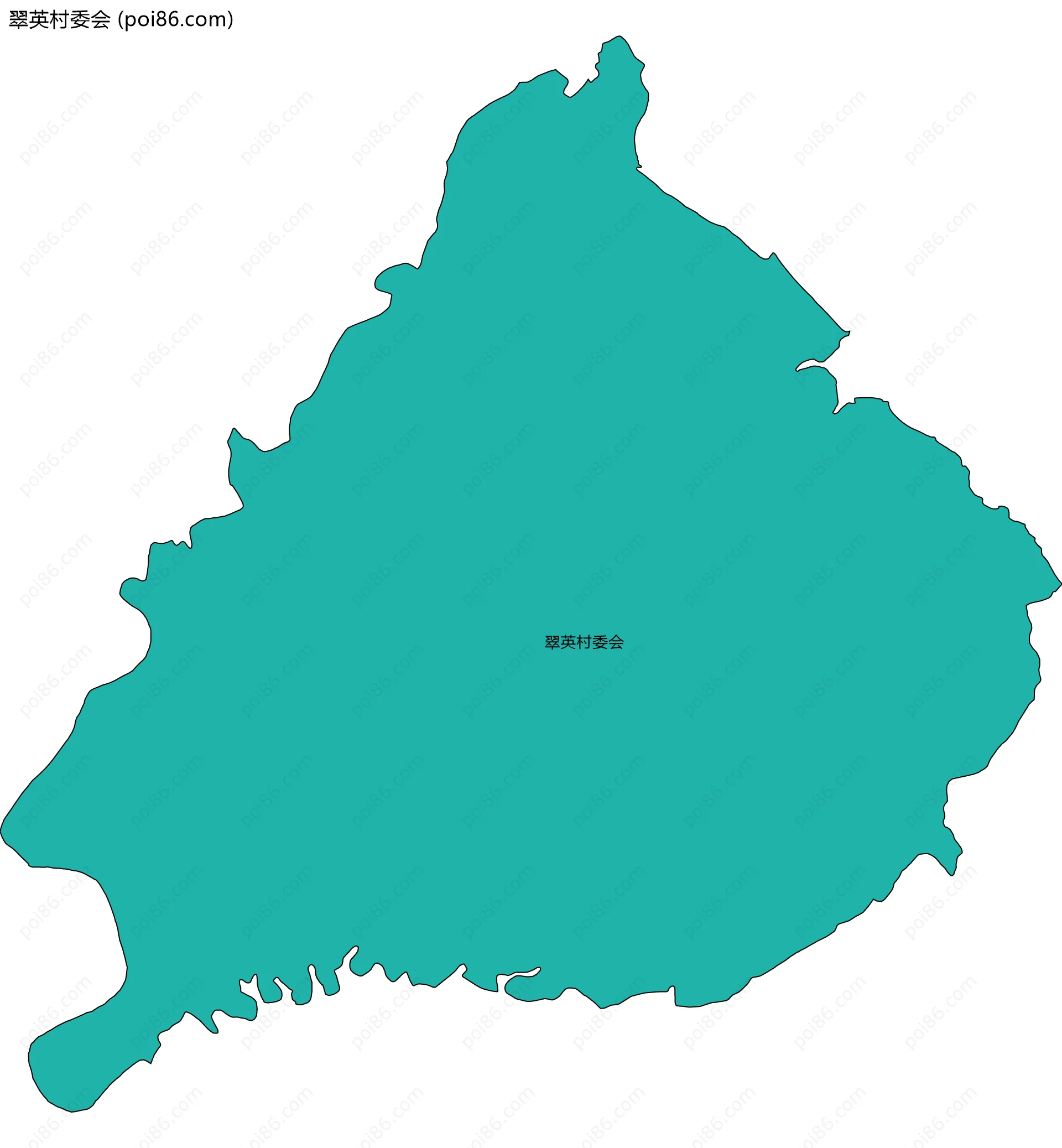 翠英村委会边界地图