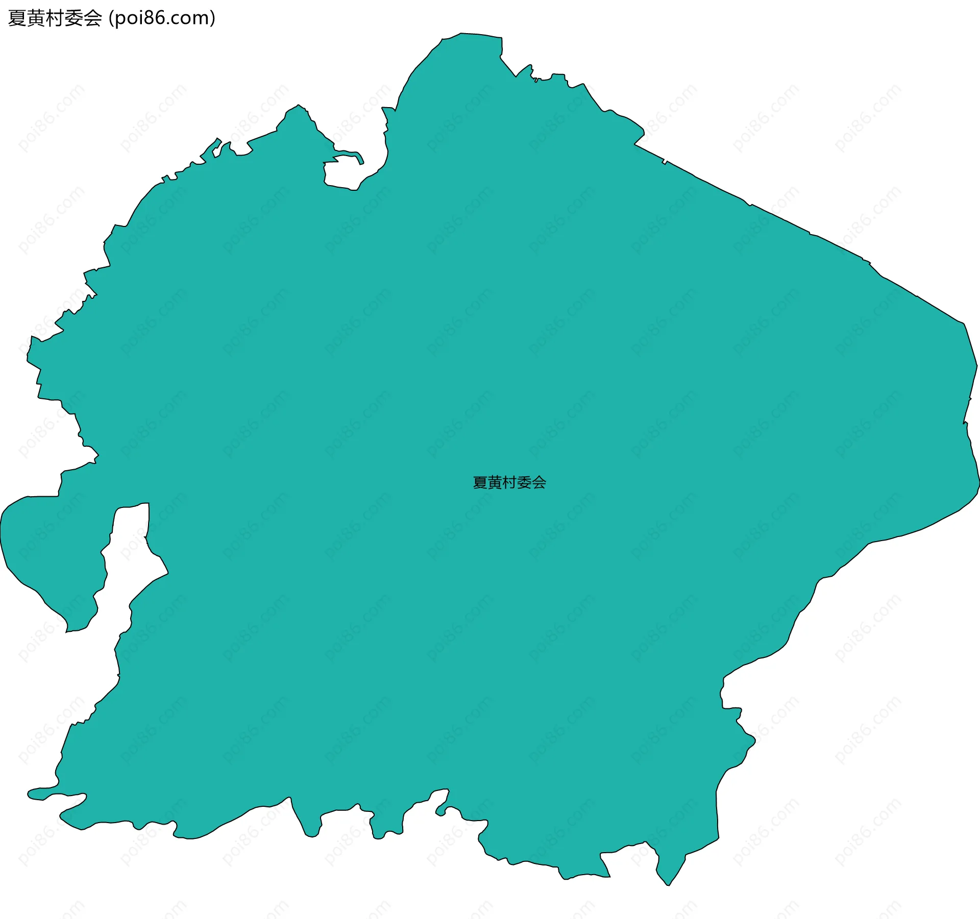 夏黄村委会边界地图