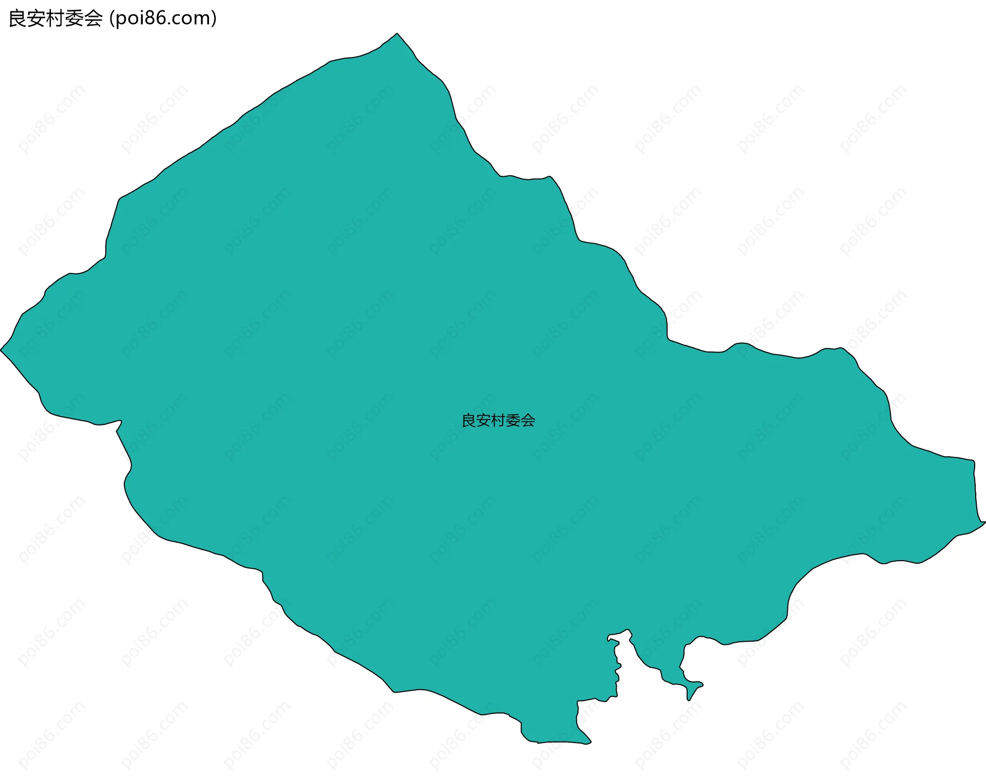 良安村委会边界地图
