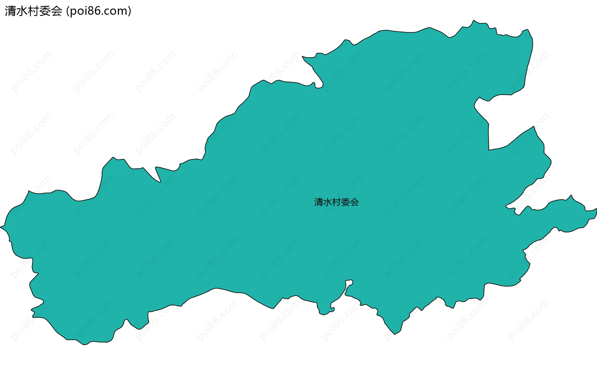 清水村委会边界地图