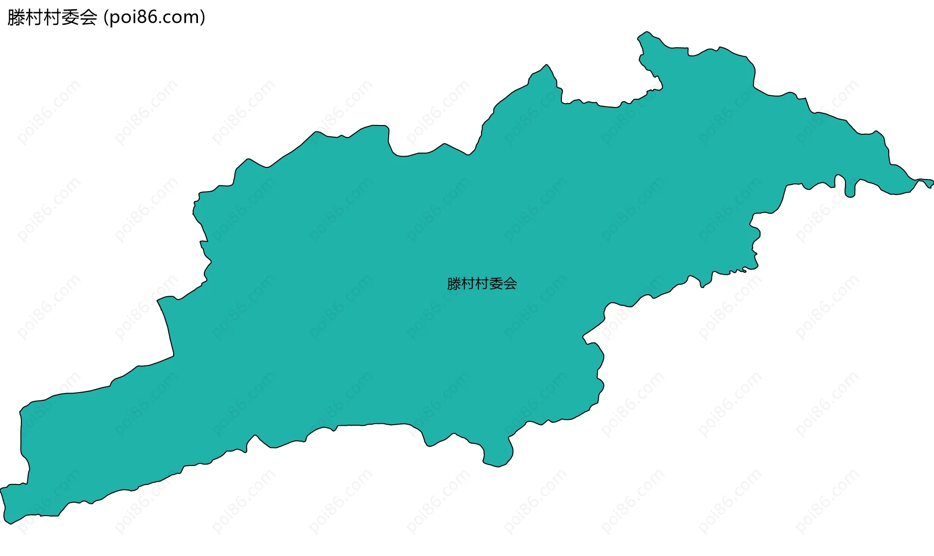 滕村村委会边界地图