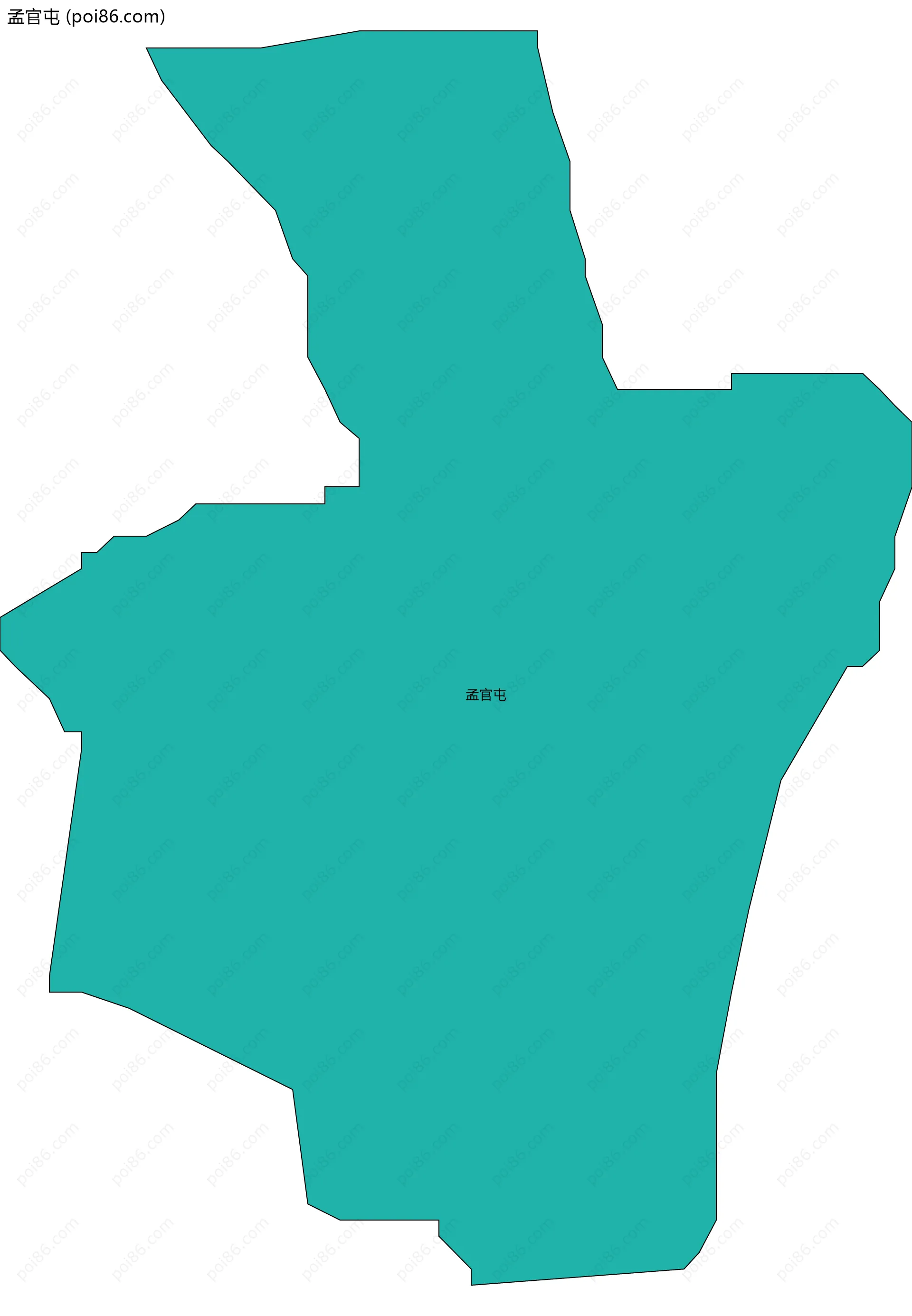 孟官屯边界地图