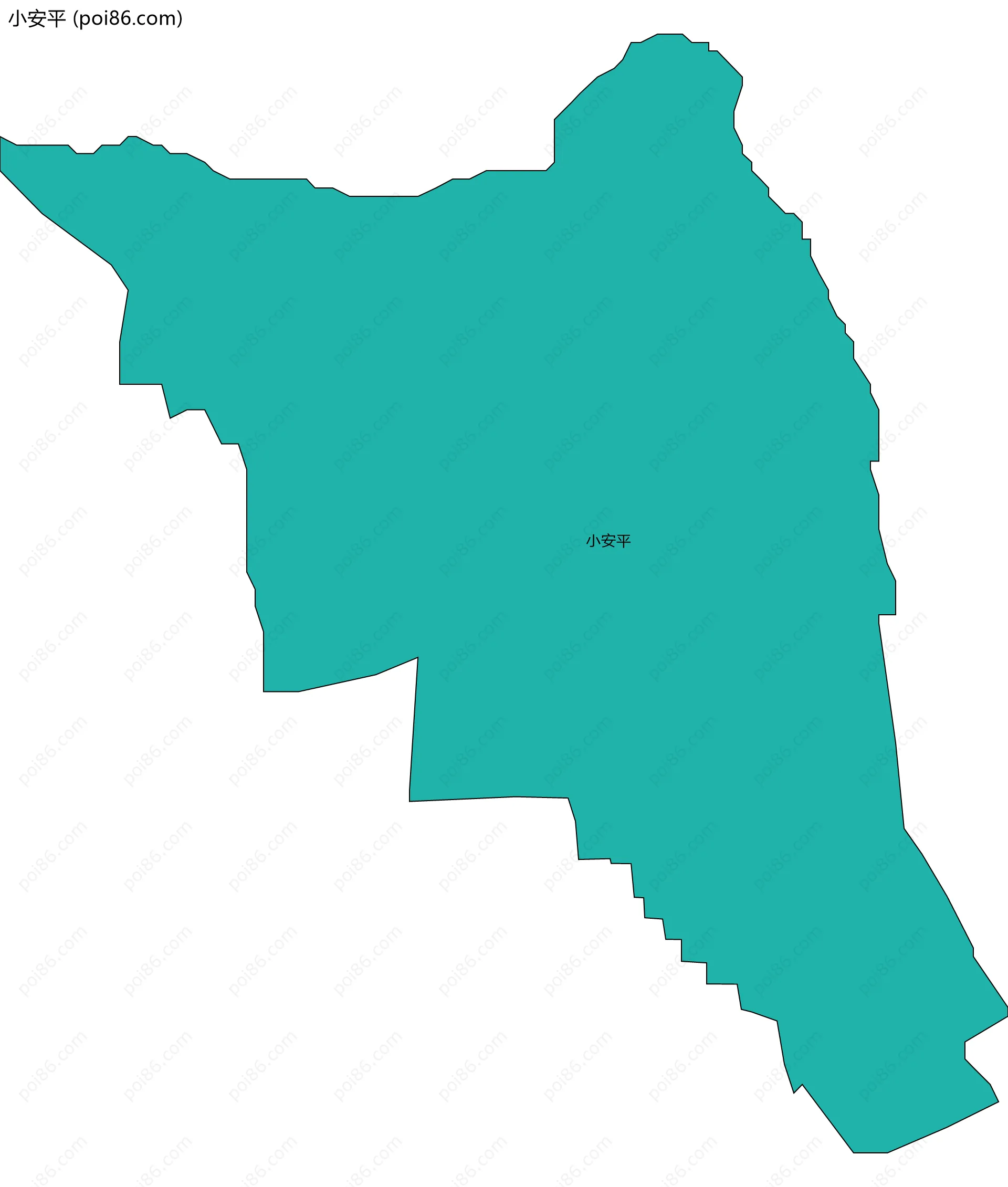小安平边界地图