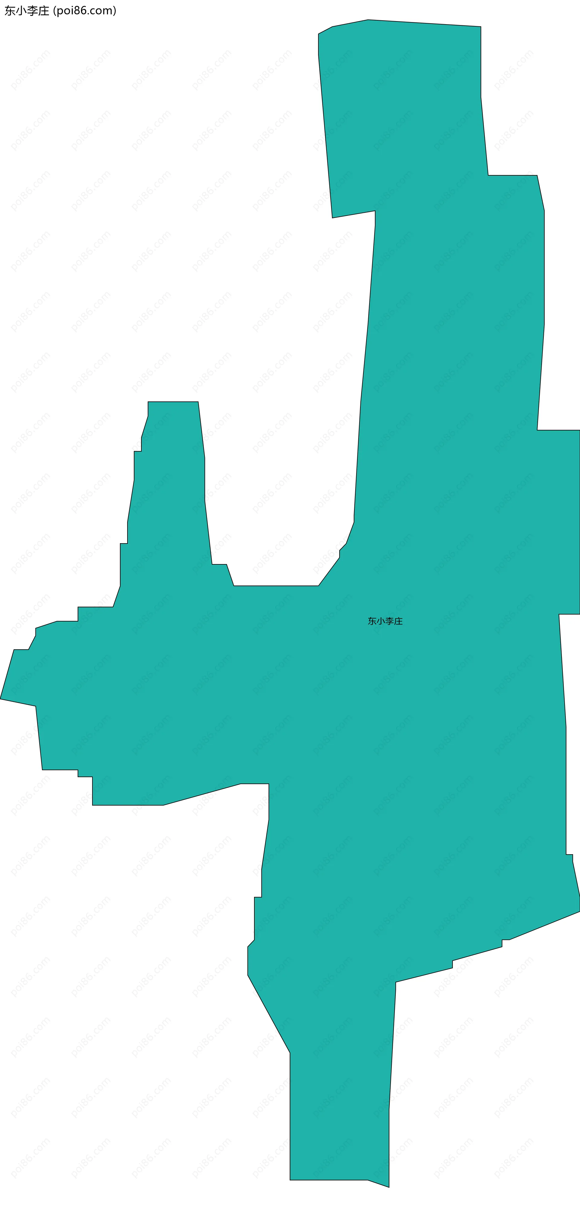 东小李庄边界地图