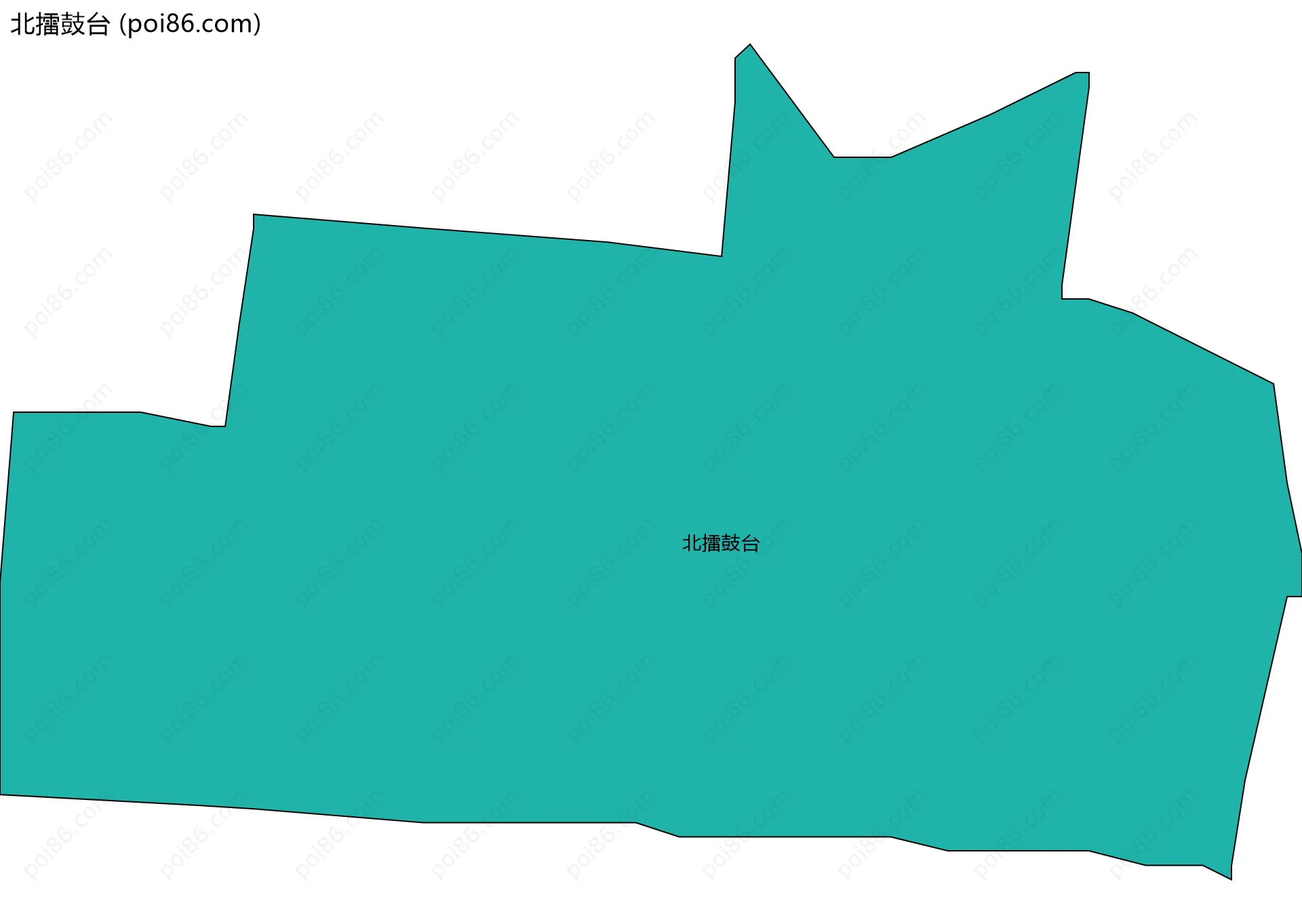 北擂鼓台边界地图