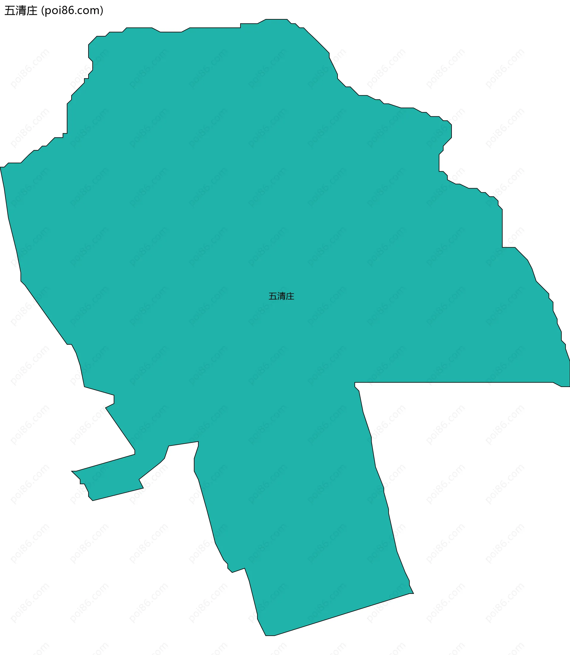 五清庄边界地图
