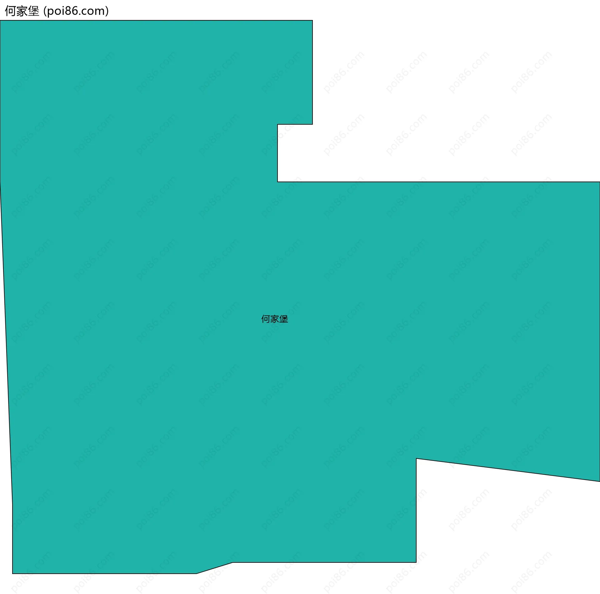 何家堡边界地图