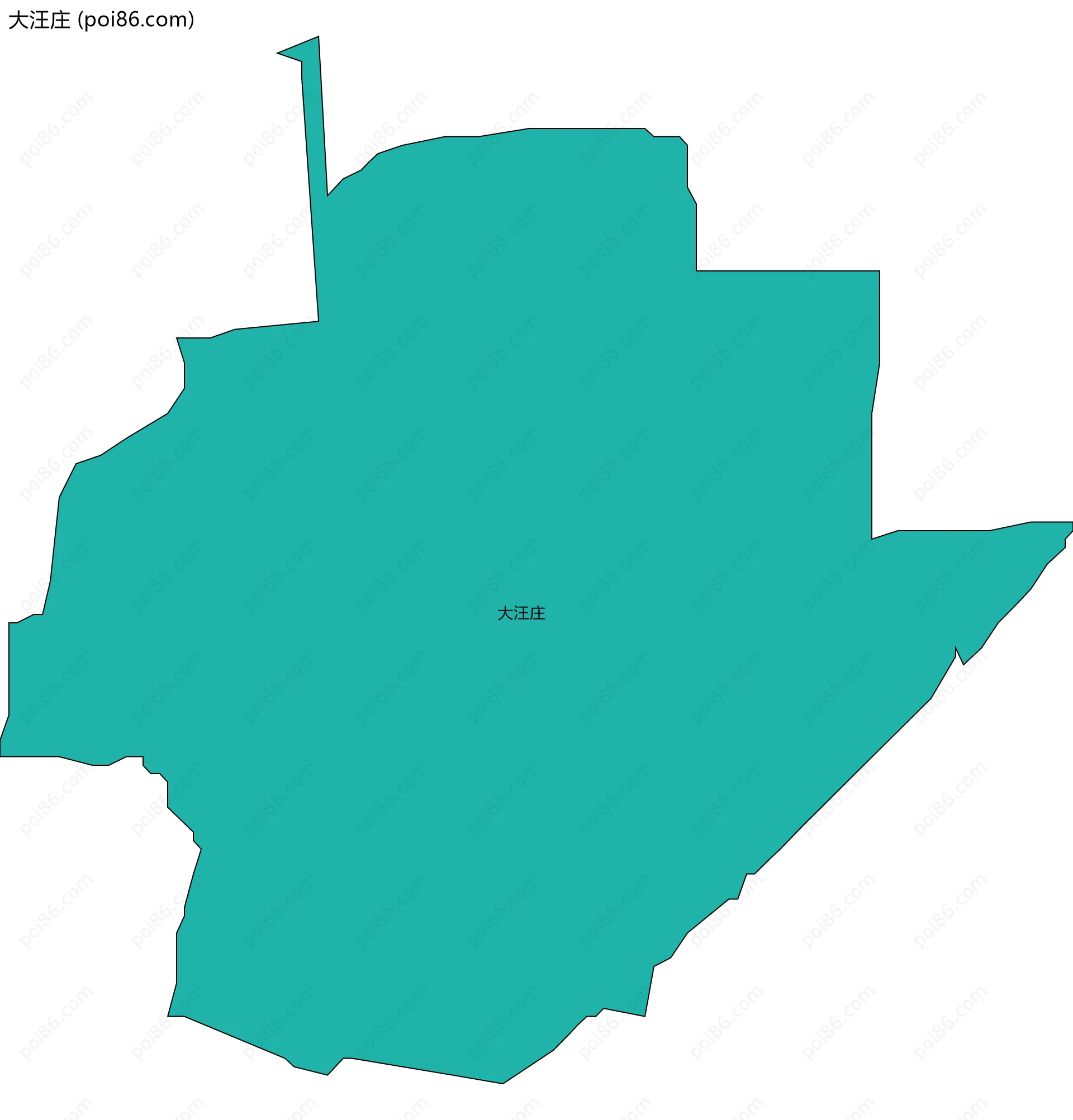 大汪庄边界地图