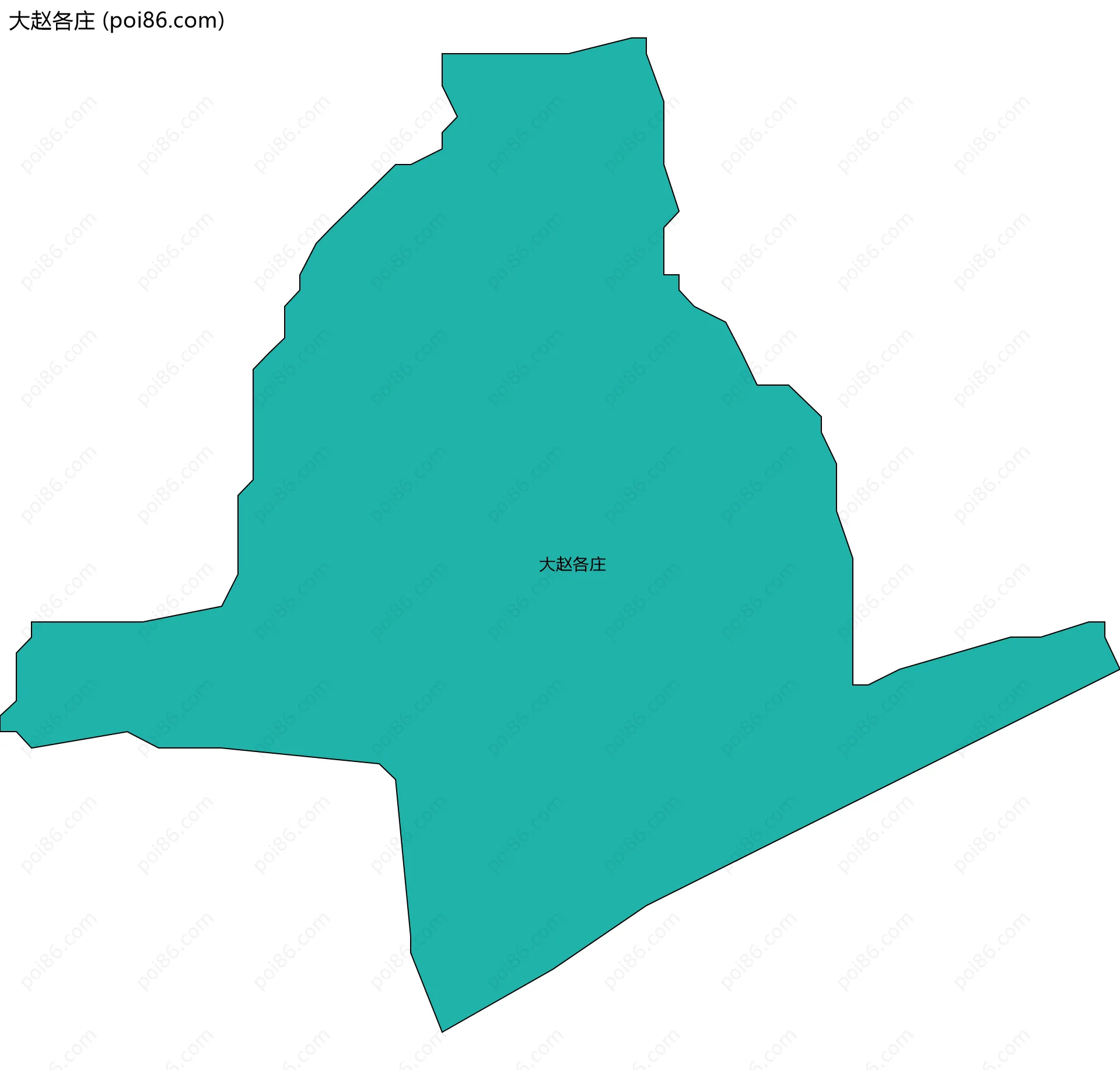 大赵各庄边界地图