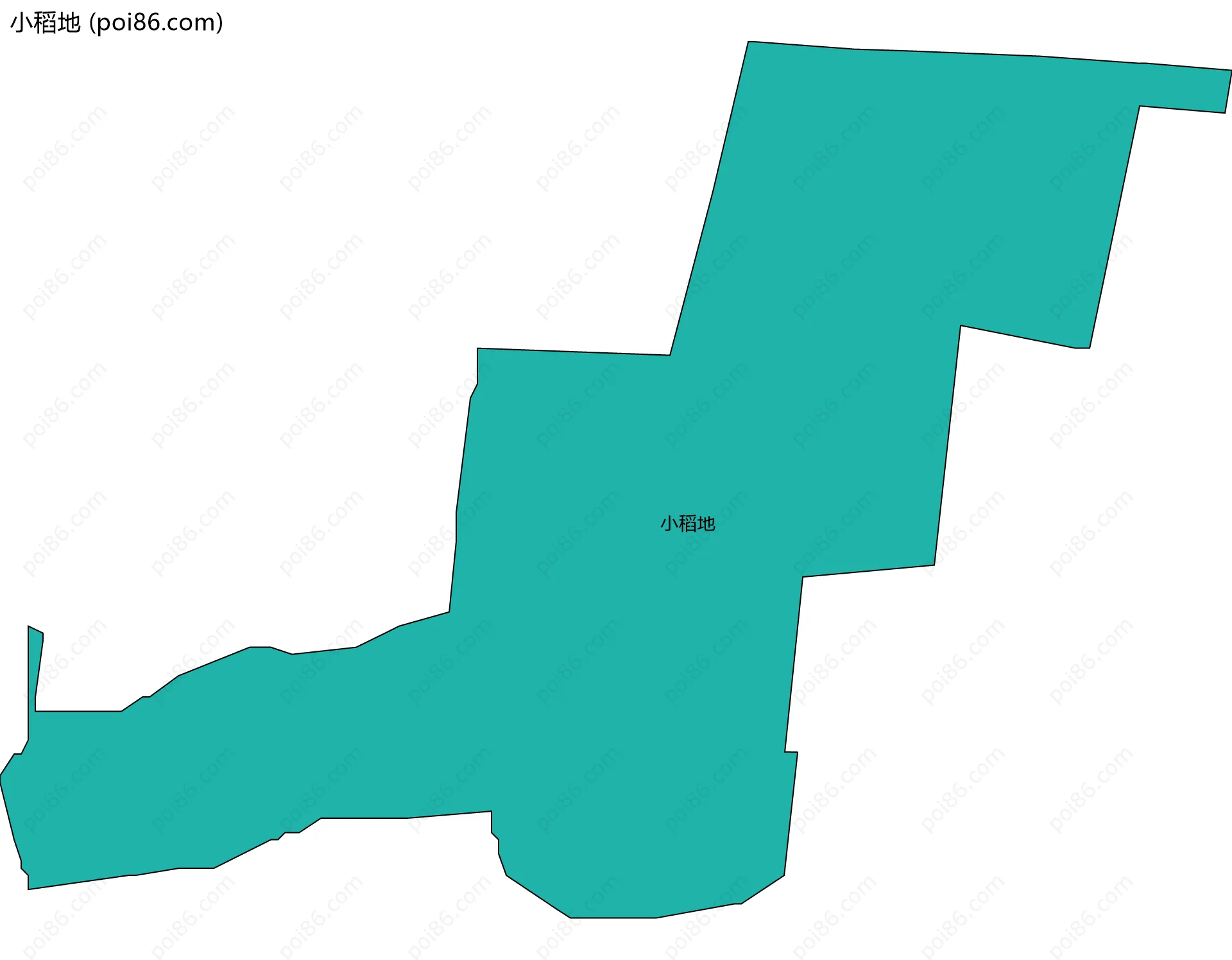 小稻地边界地图