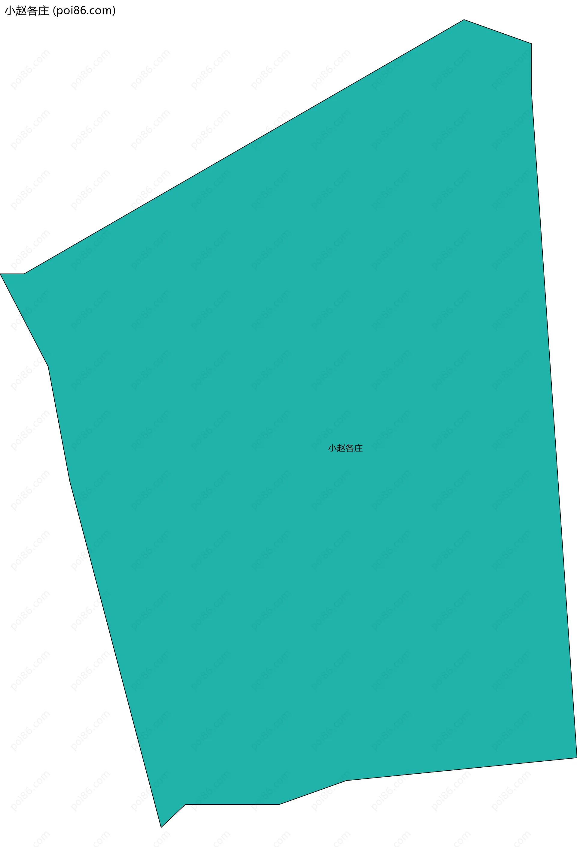 小赵各庄边界地图