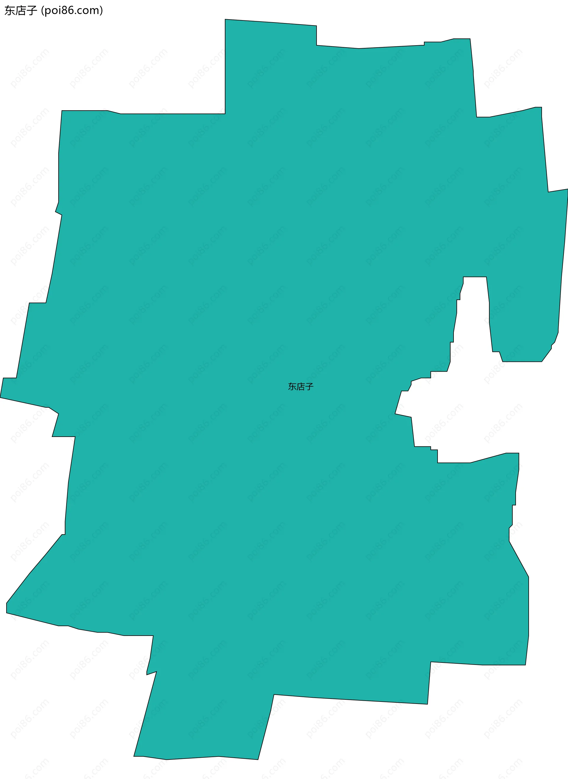 东店子边界地图