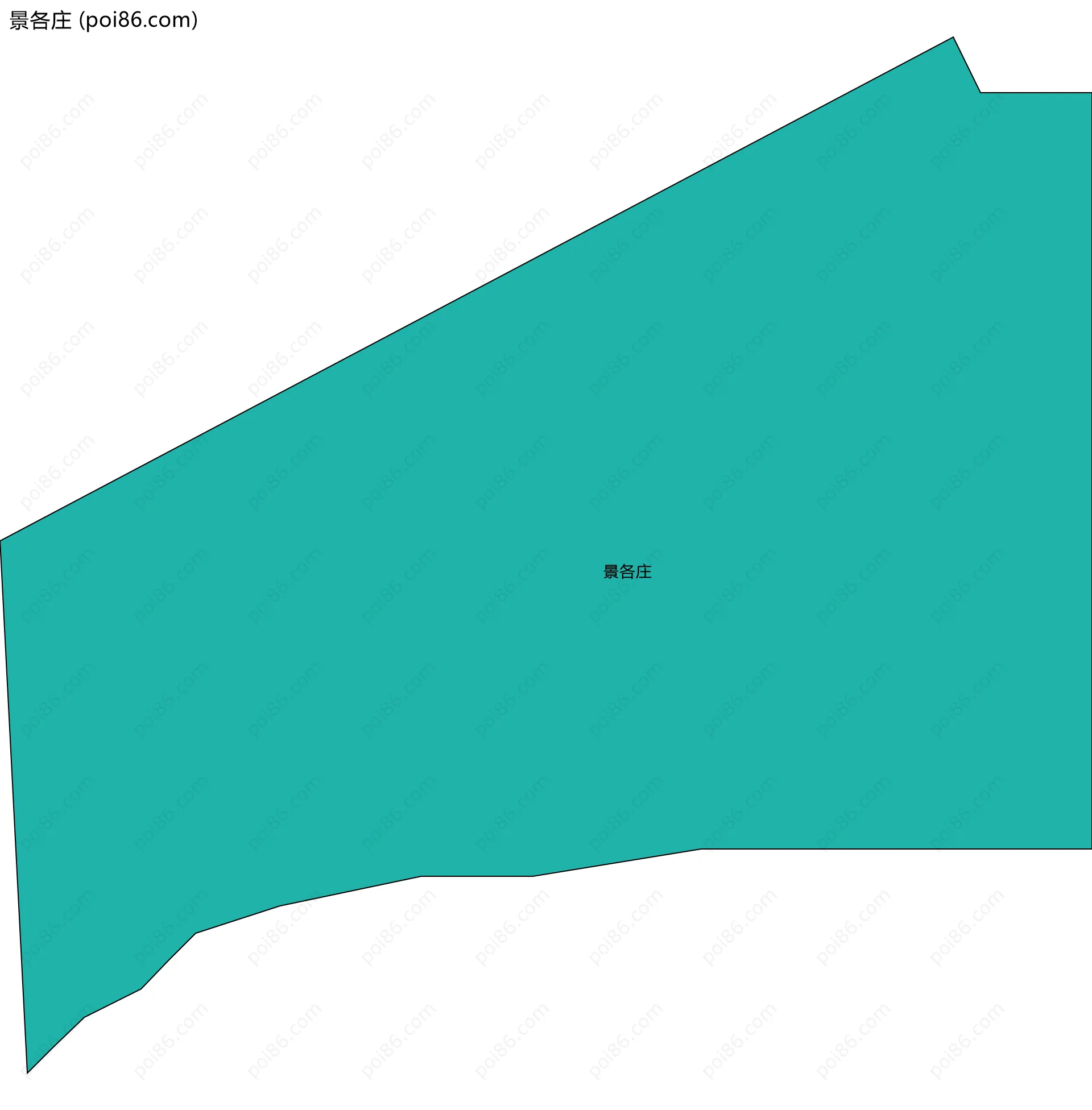 景各庄边界地图