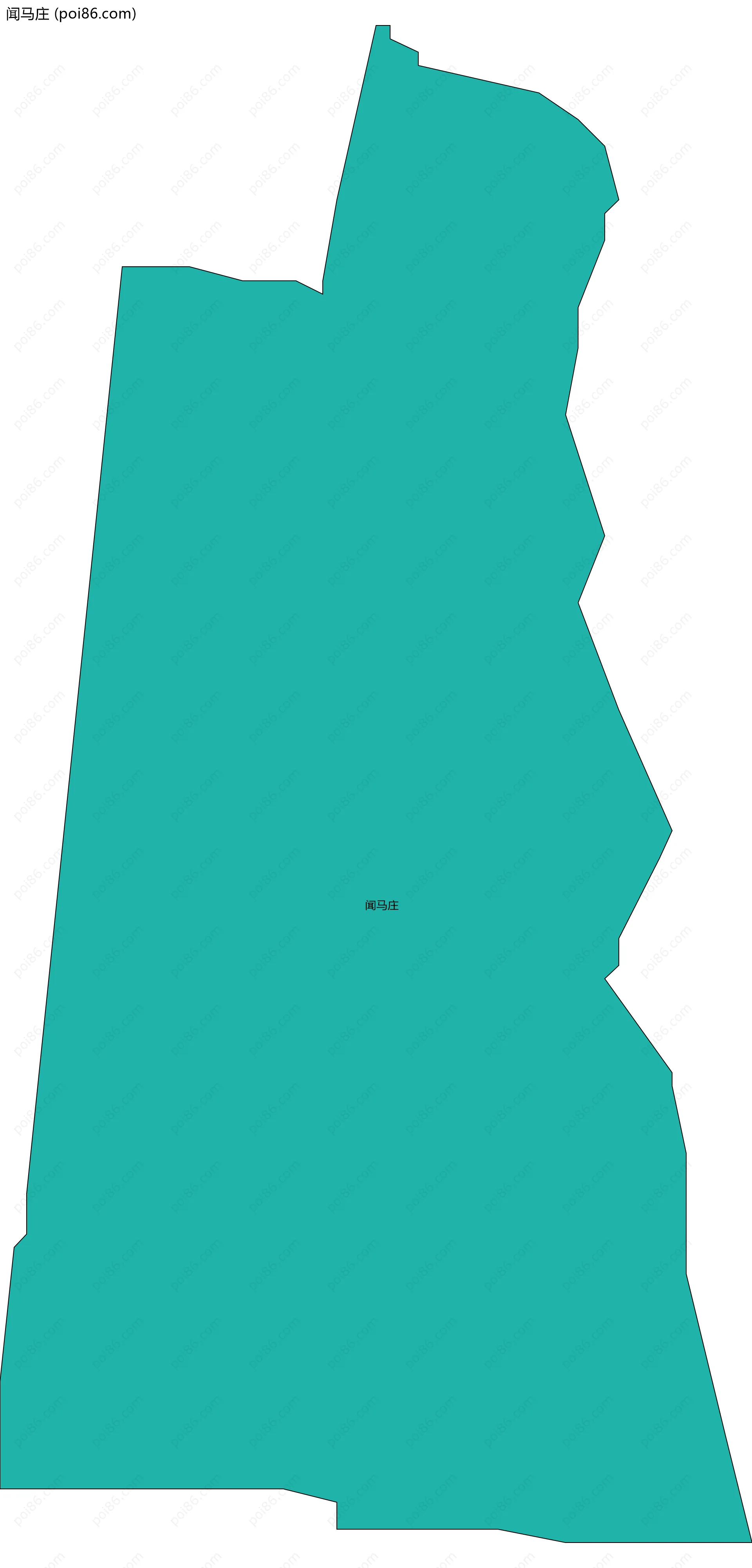 闻马庄边界地图