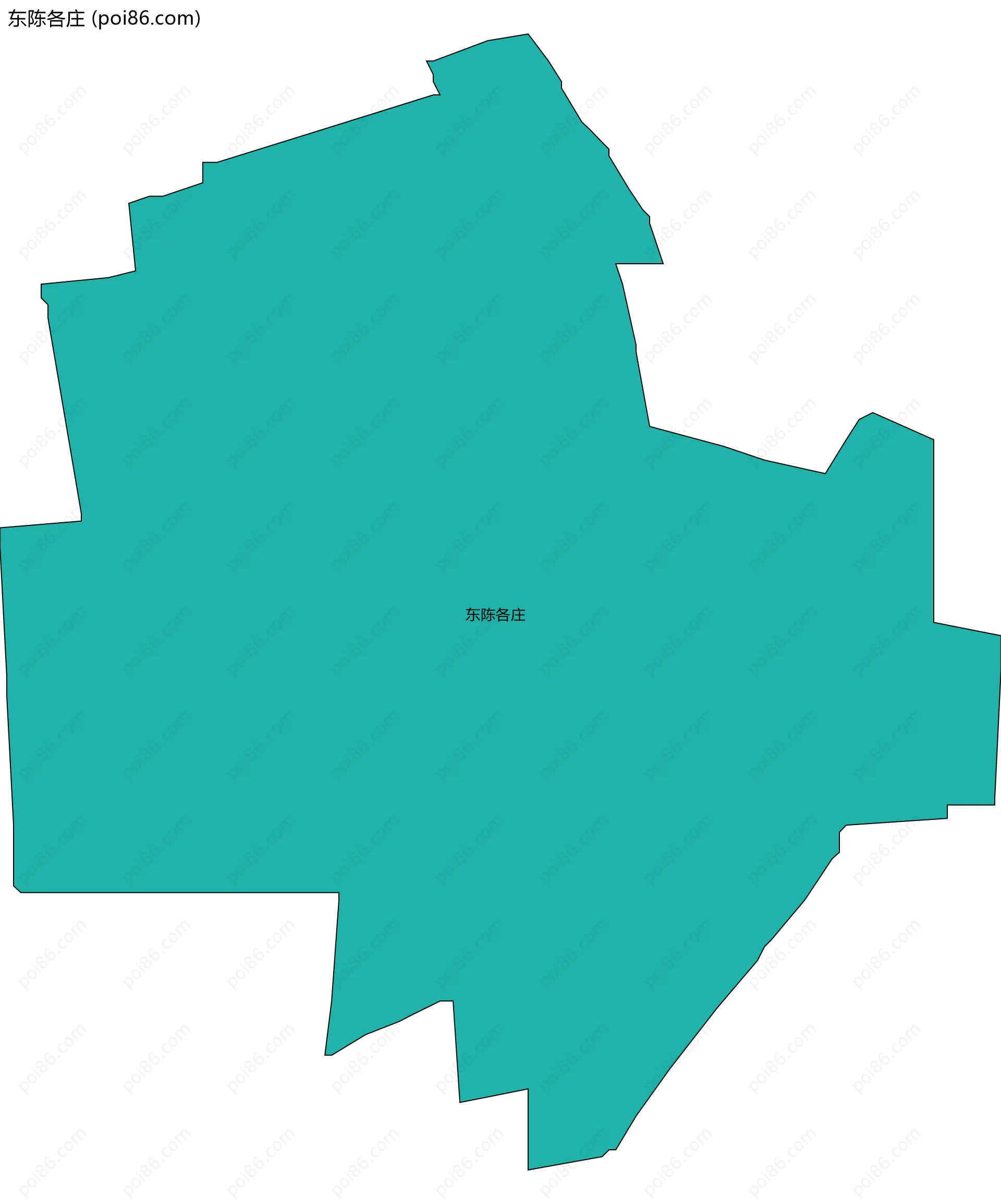 东陈各庄边界地图