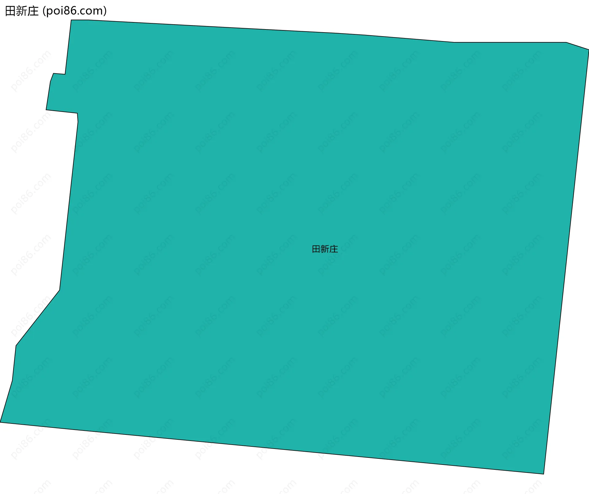 田新庄边界地图