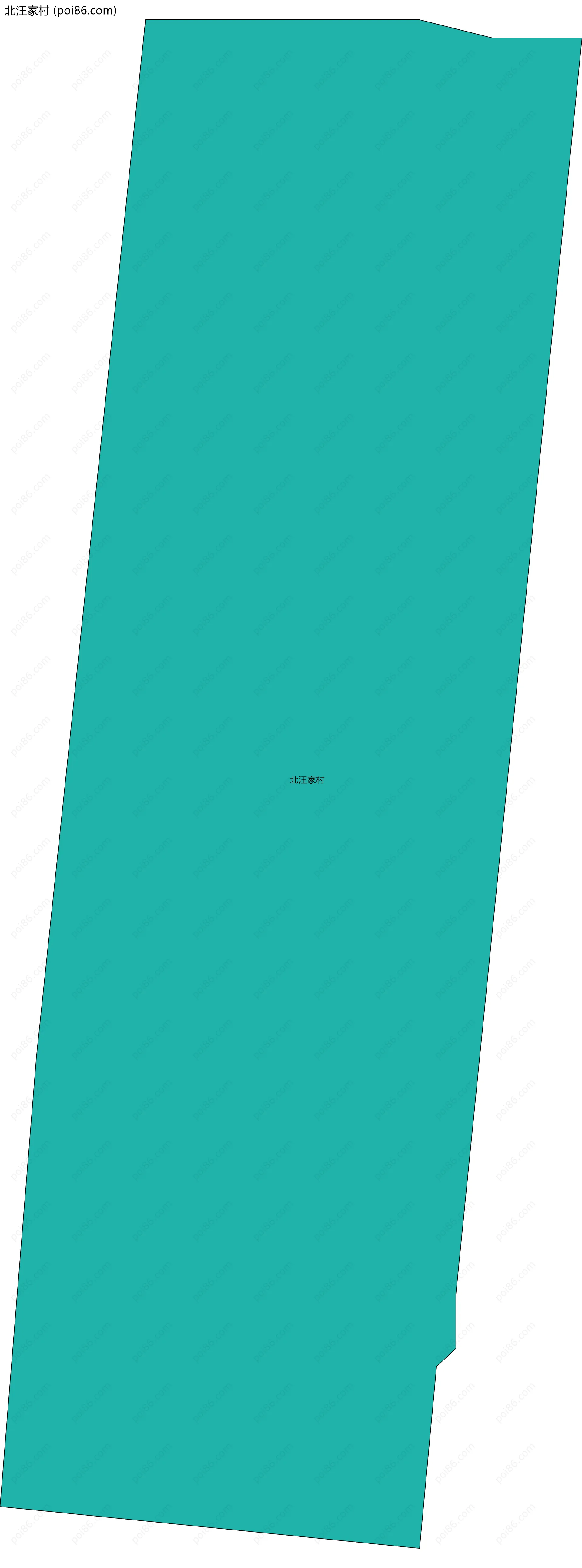 北汪家村边界地图